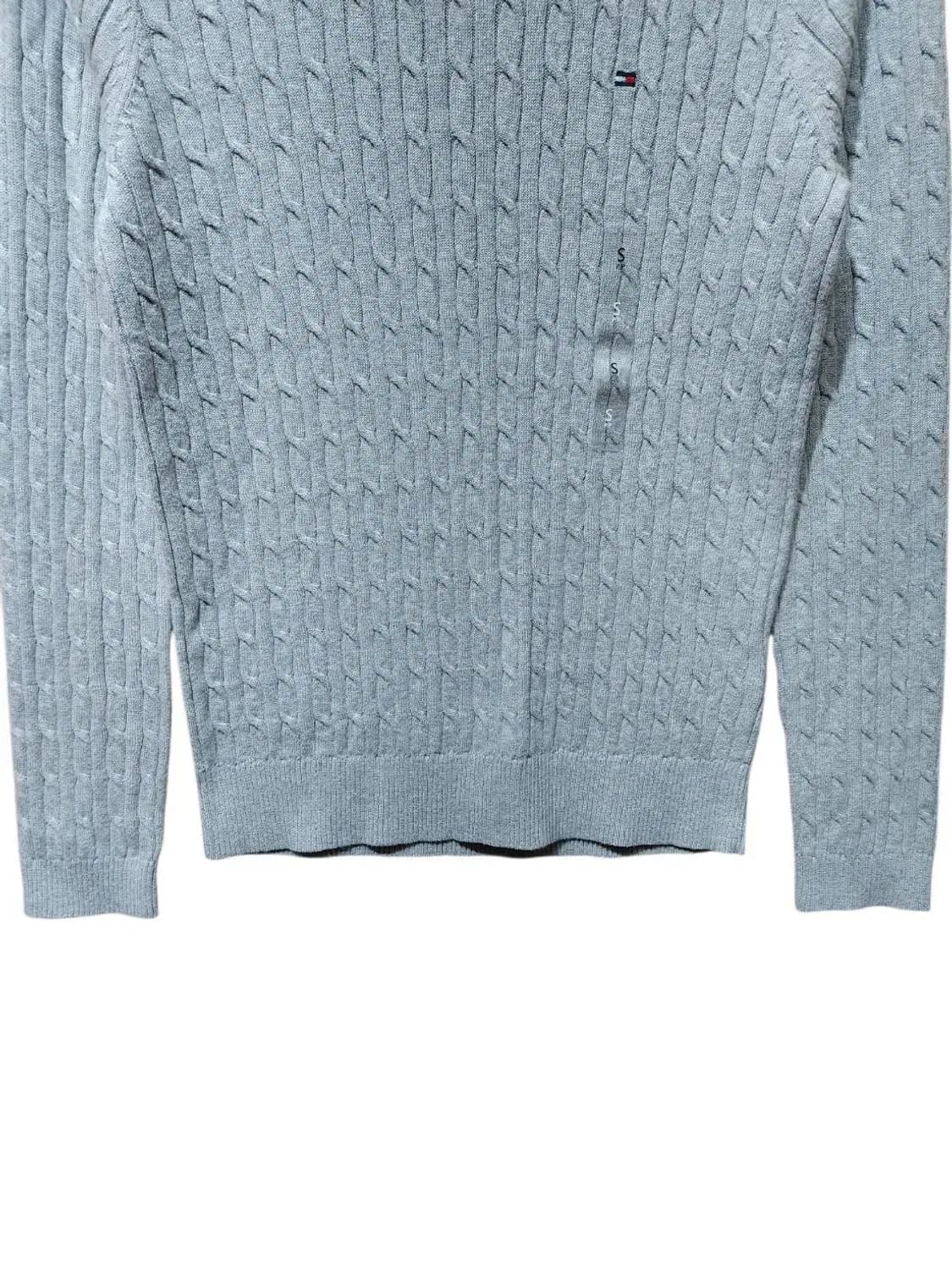 S/ 타미힐피거 면 케이블니트 그레이 새상품 /1208 상품이미지3