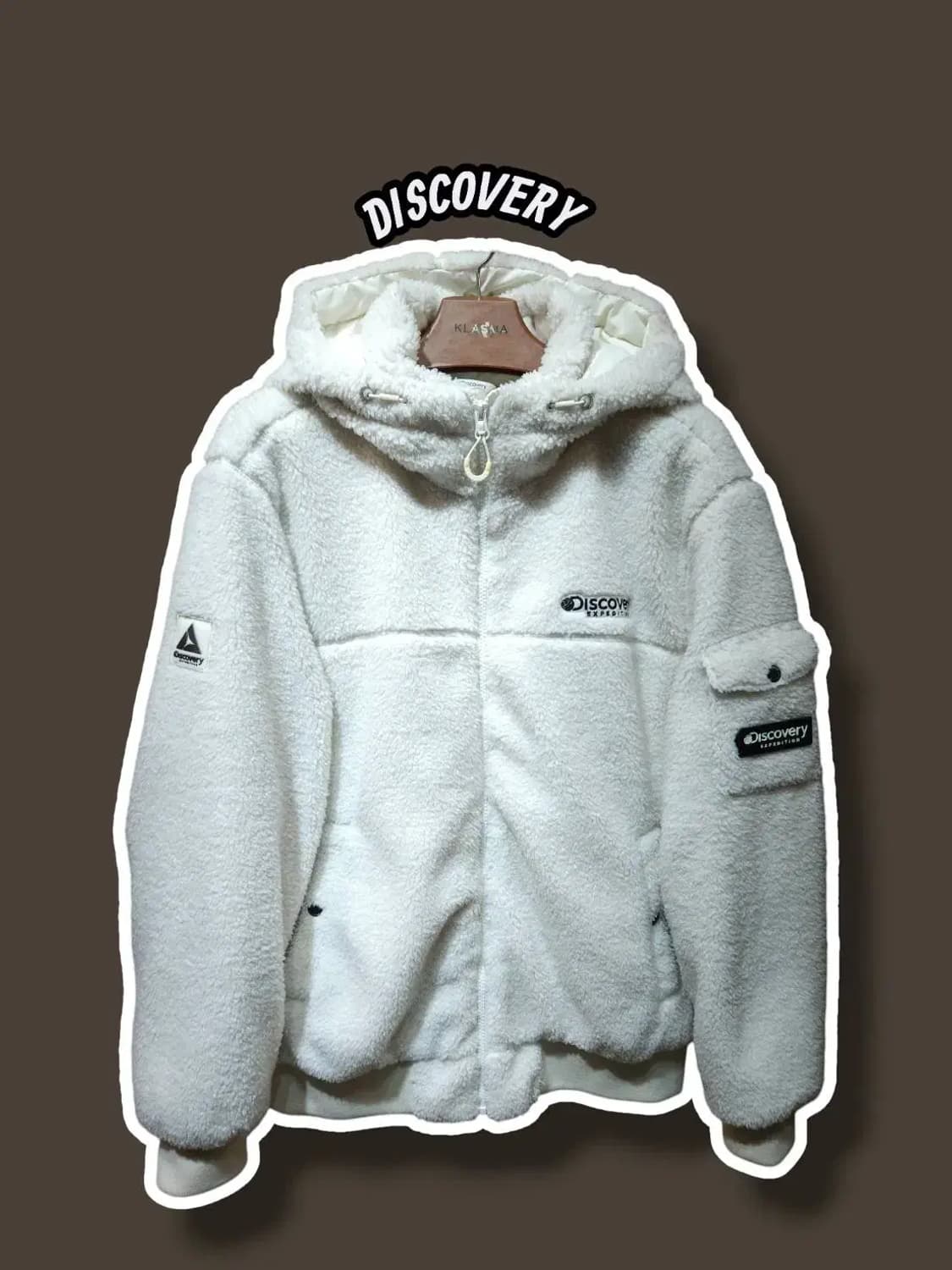 100/ 디스커버리 남녀공용 덕다운 뽀글이 숏패딩 /1208 상품이미지1