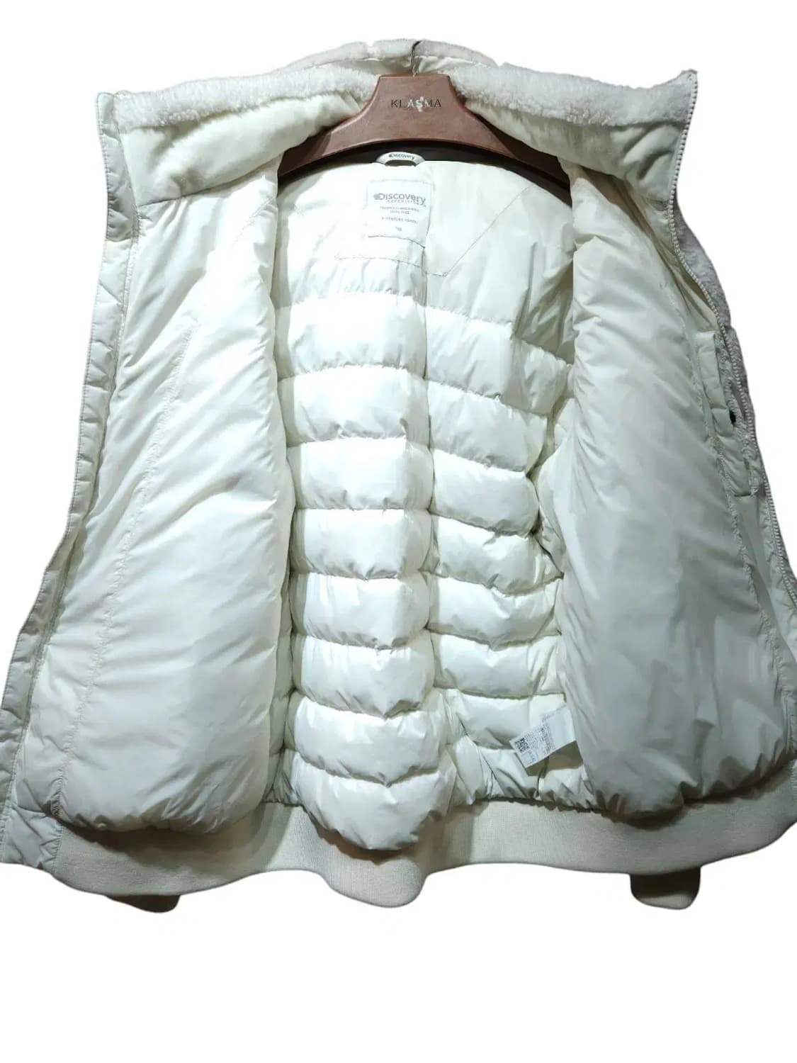 100/ 디스커버리 남녀공용 덕다운 뽀글이 숏패딩 /1208 상품이미지5