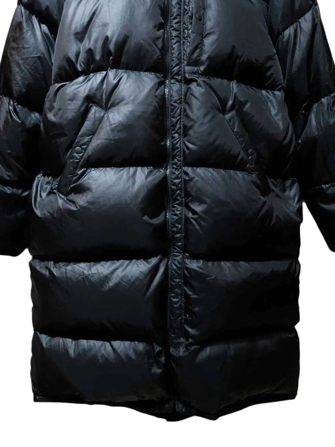 100/ 뉴에라 리버시블 구스다운 롱패딩점퍼 블랙 /1208 상품이미지10