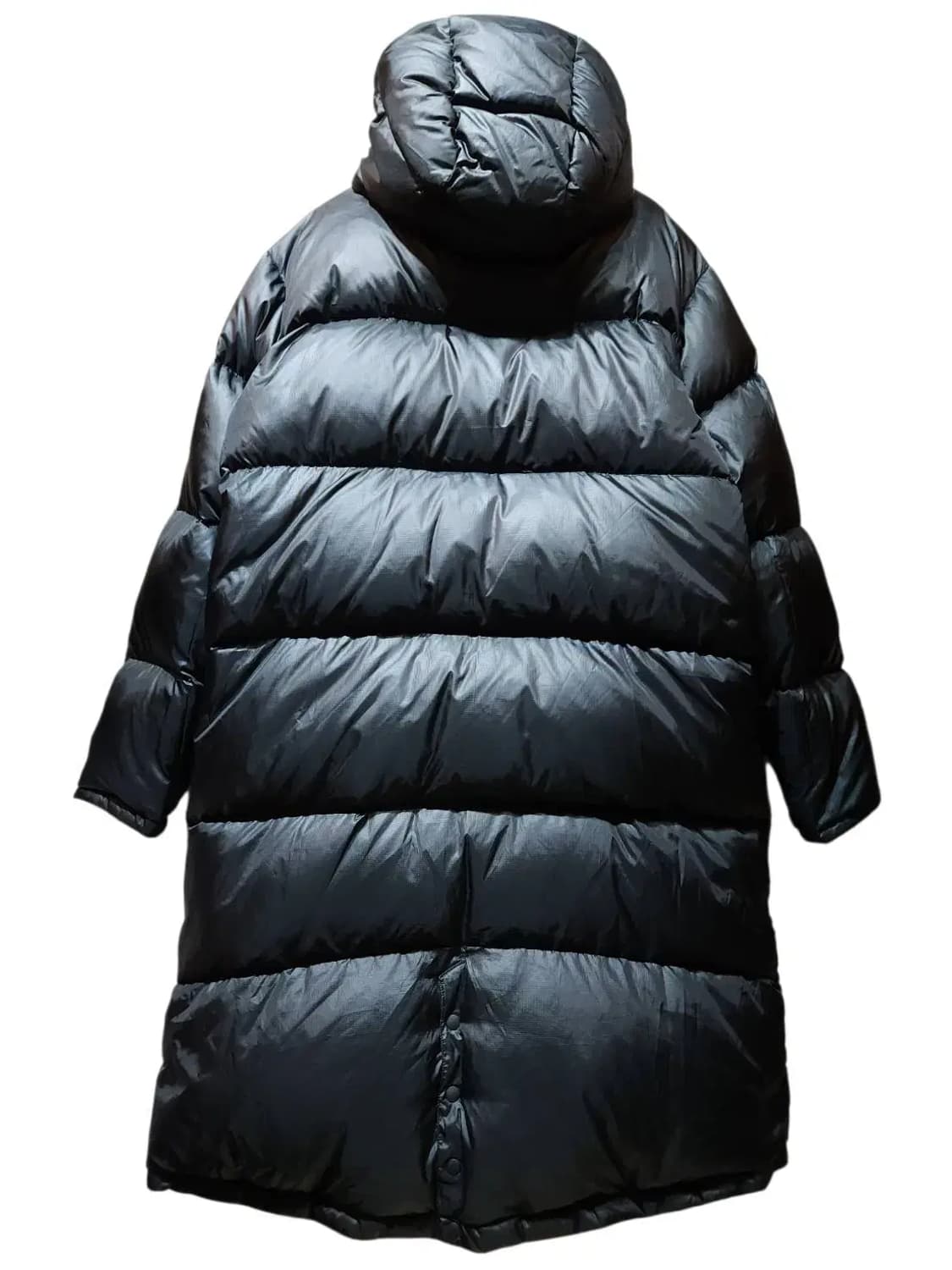 100/ 뉴에라 리버시블 구스다운 롱패딩점퍼 블랙 /1208 상품이미지4