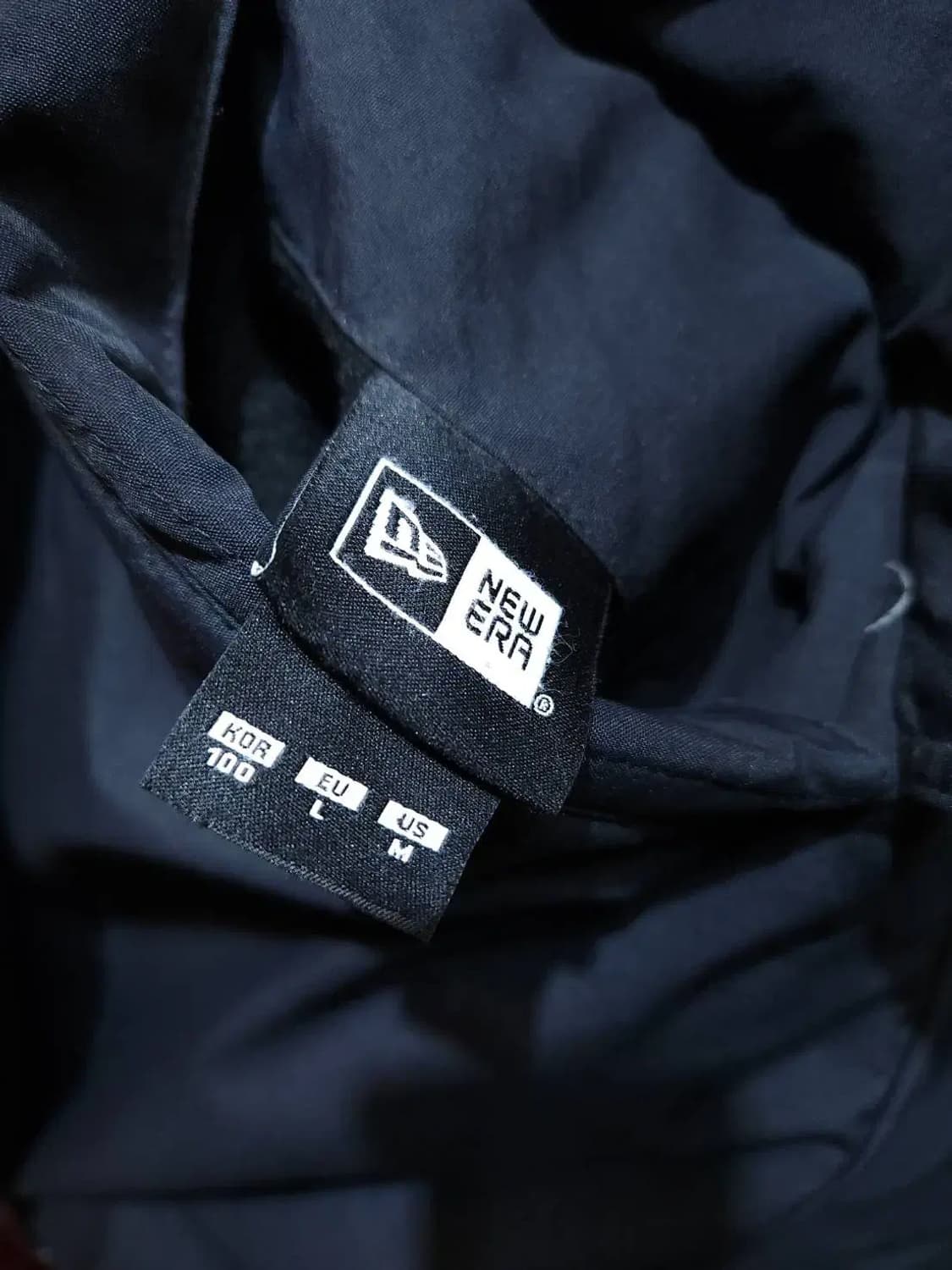 100/ 뉴에라 리버시블 구스다운 롱패딩점퍼 블랙 /1208 상품이미지5