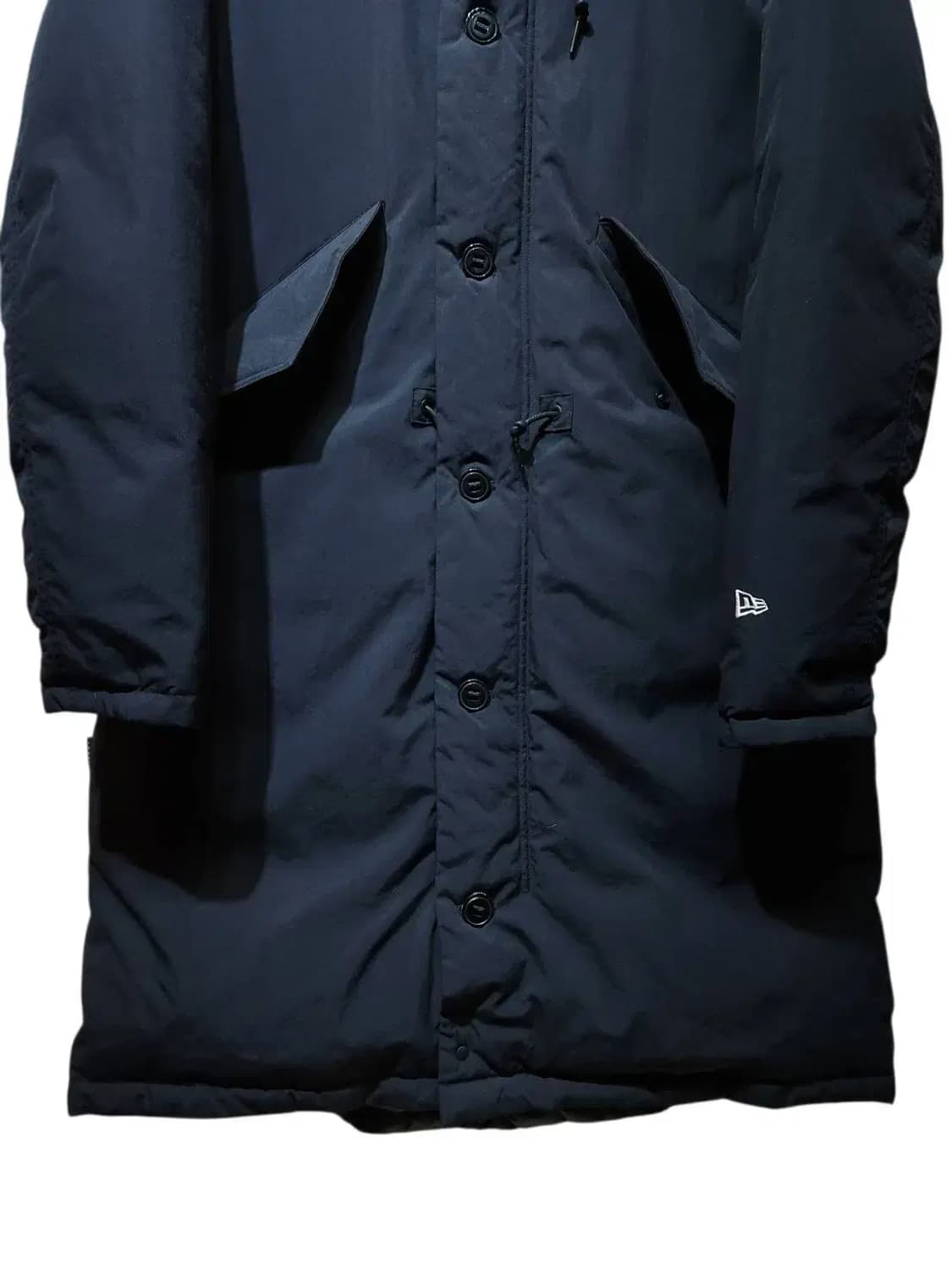 100/ 뉴에라 리버시블 구스다운 롱패딩점퍼 블랙 /1208 상품이미지8