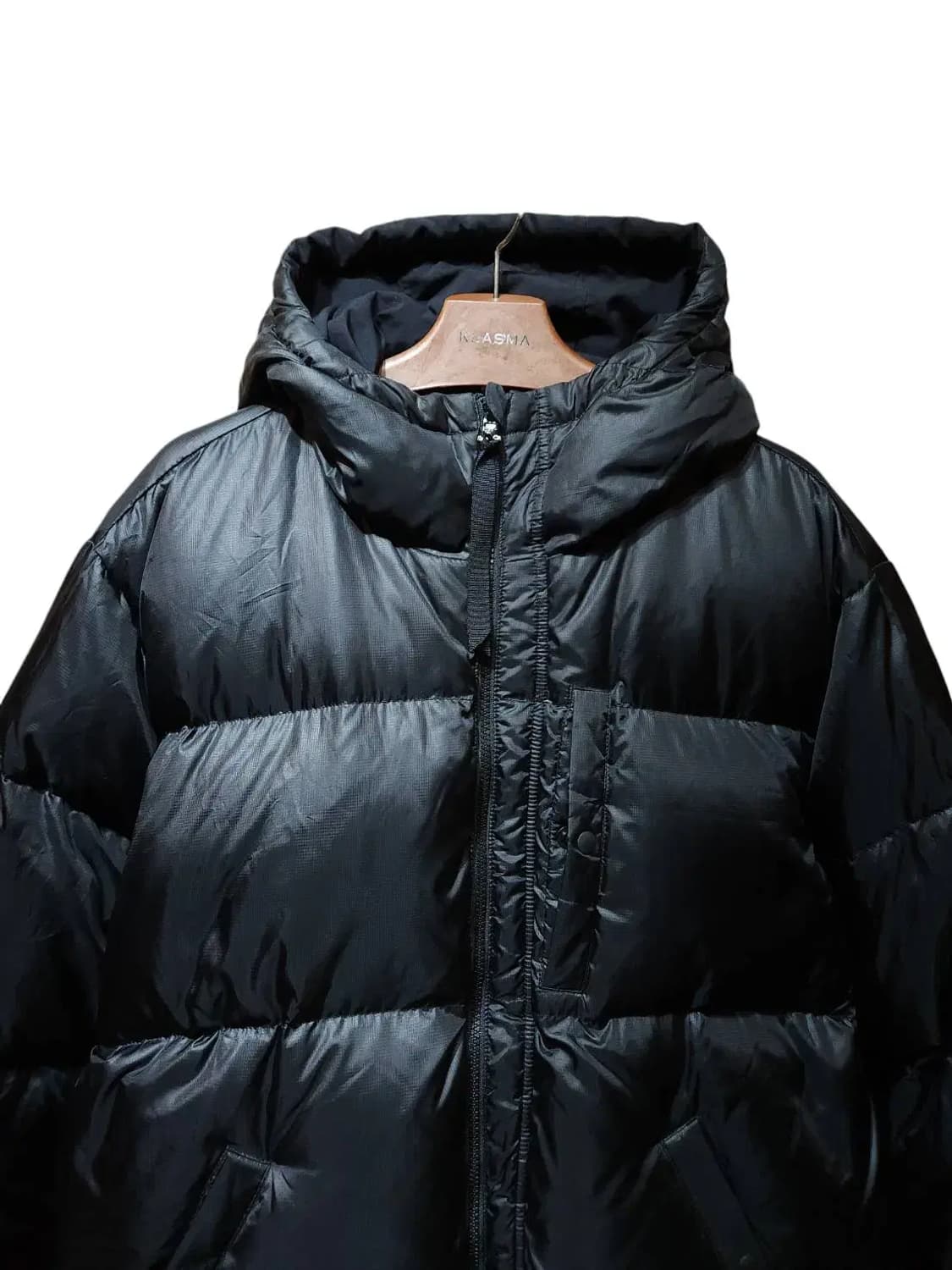 100/ 뉴에라 리버시블 구스다운 롱패딩점퍼 블랙 /1208 상품이미지9