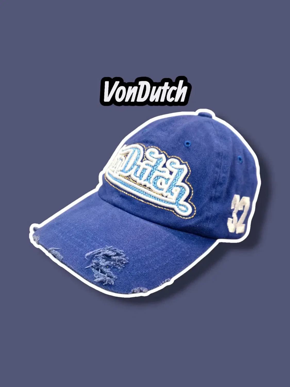 F/ 본더치 Y2K 빈티지 볼캡 블루 /1210 상품이미지1