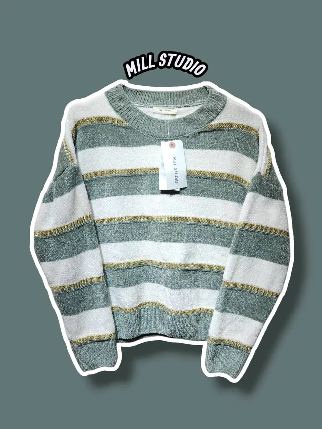 F/ 밀스튜디오 단가라 니트 새상품 /1210 상품이미지1