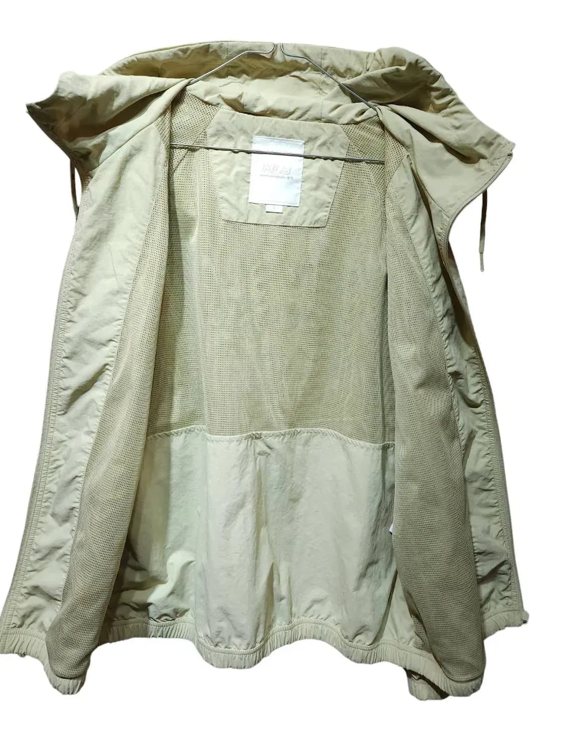 L/ MLB 엠엘비 뉴욕양키스 후드 바람막이 베이지 /1210 상품이미지5