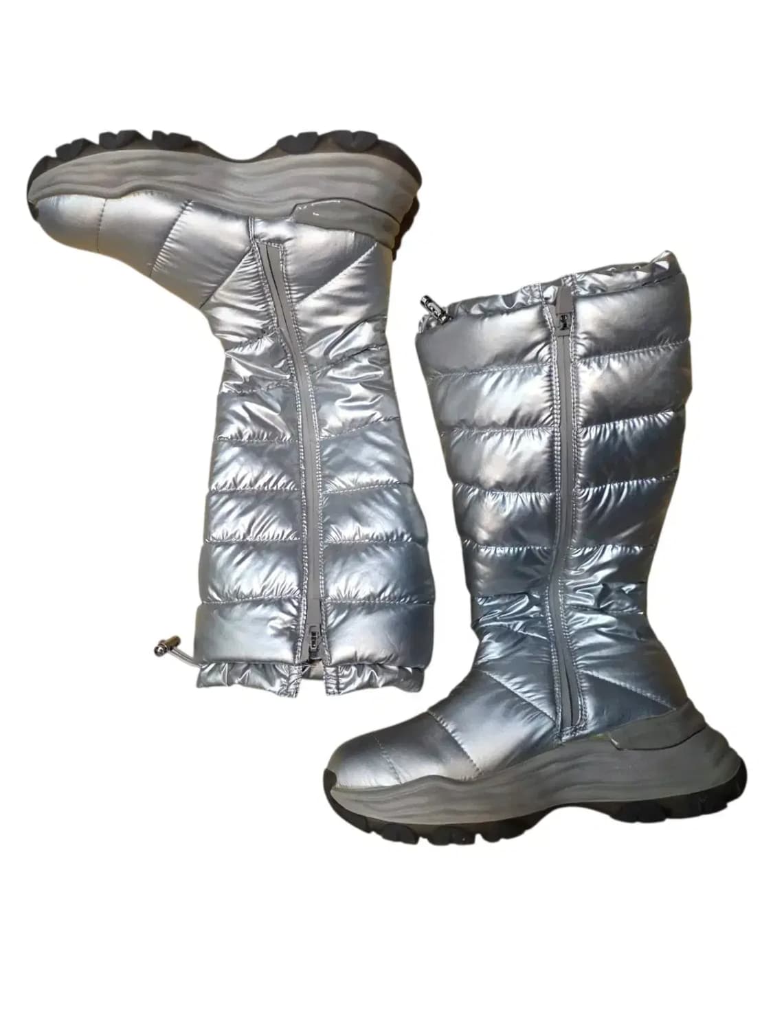 235/ 베네통 롱패딩 스노우 부츠 실버 /1211 상품이미지6