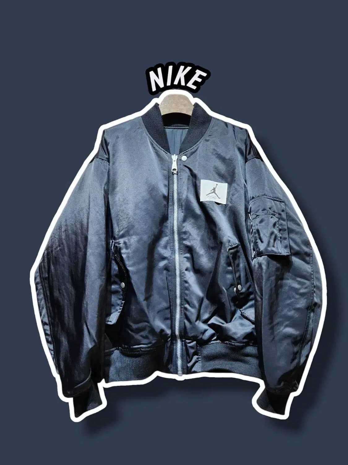 XXL/110/ 조던 에센셜 리버시블  바시티 자켓 블랙 /1212 상품이미지1