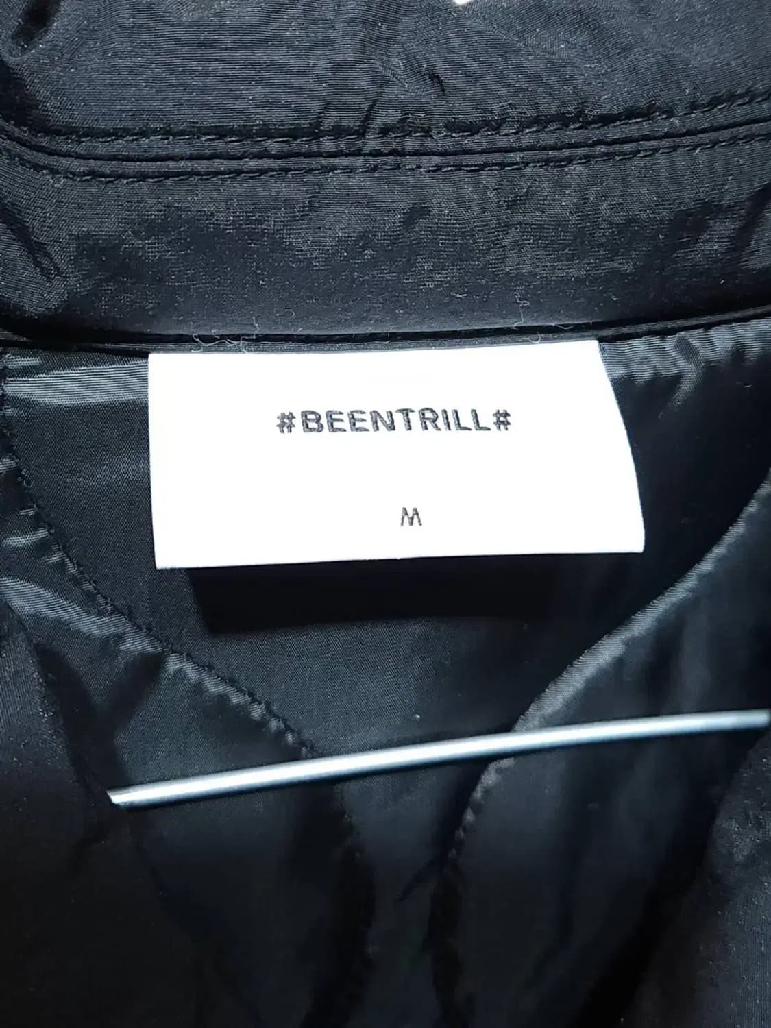 M/ 빈트릴 컴포트핏 웨이브 퀼팅 자켓 블랙 /1212 상품이미지4