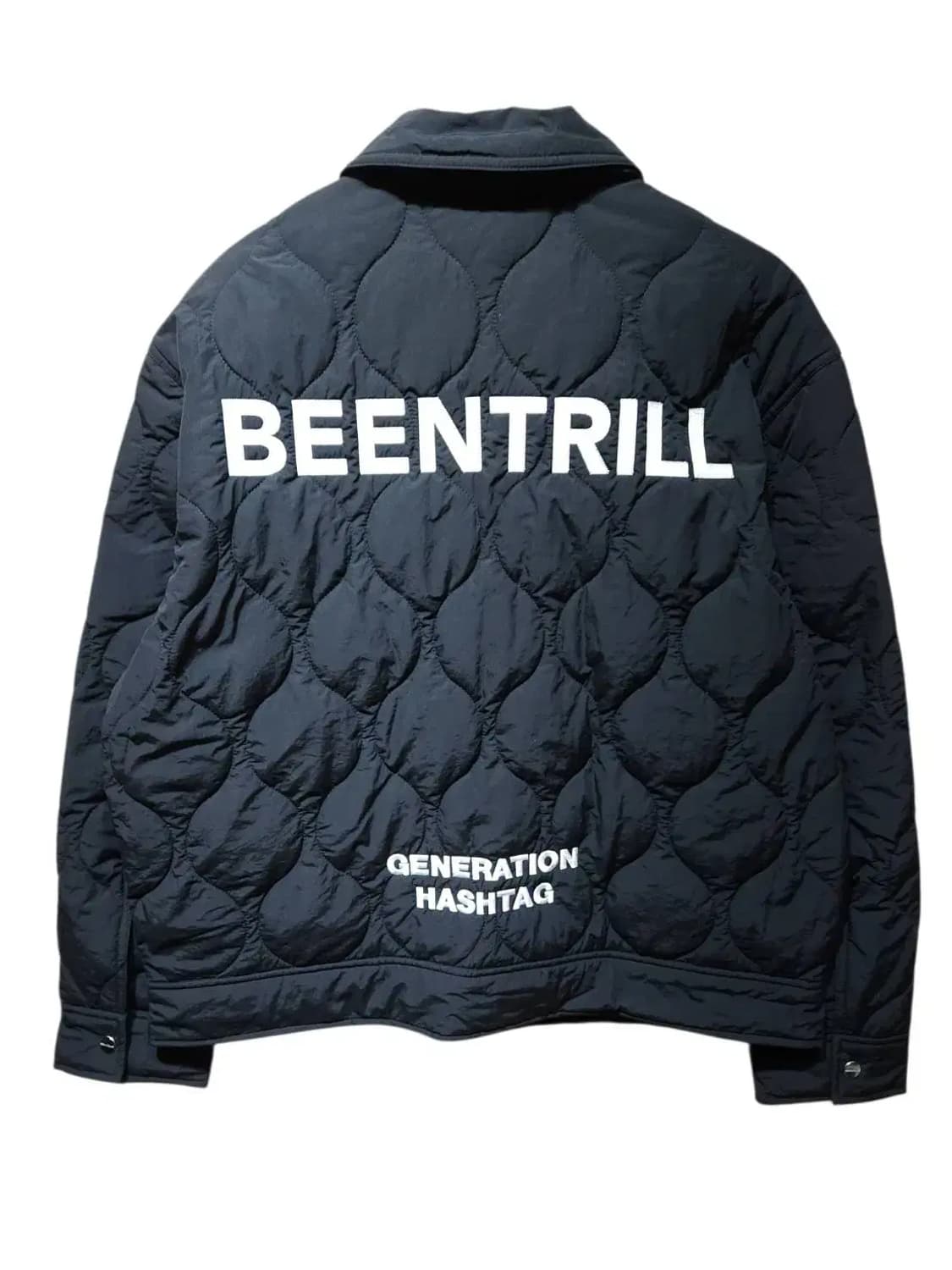 M/ 빈트릴 컴포트핏 웨이브 퀼팅 자켓 블랙 /1212 상품이미지6