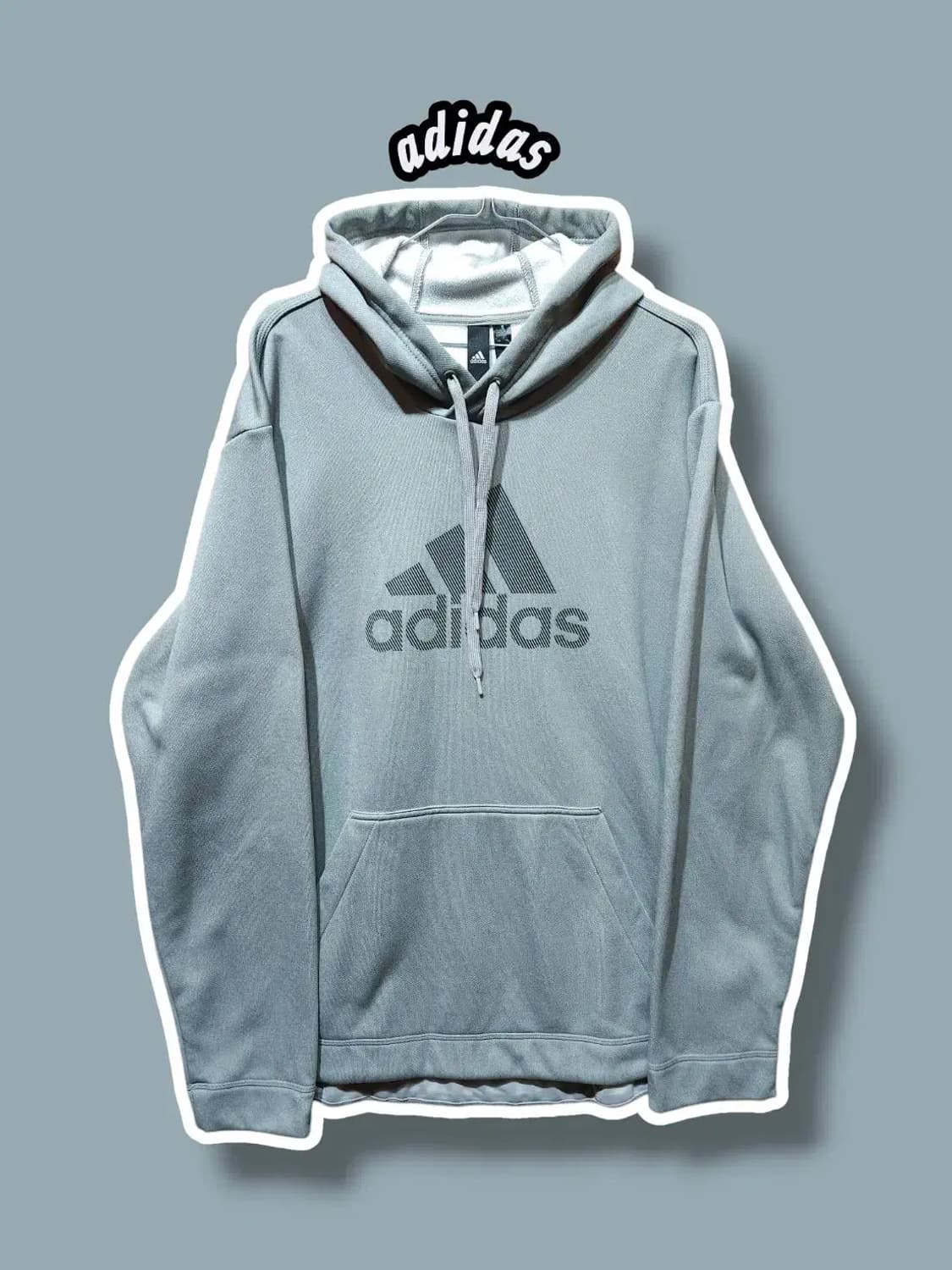 XL/ 아디다스 기모 후드티 그레이 /1216 상품이미지1
