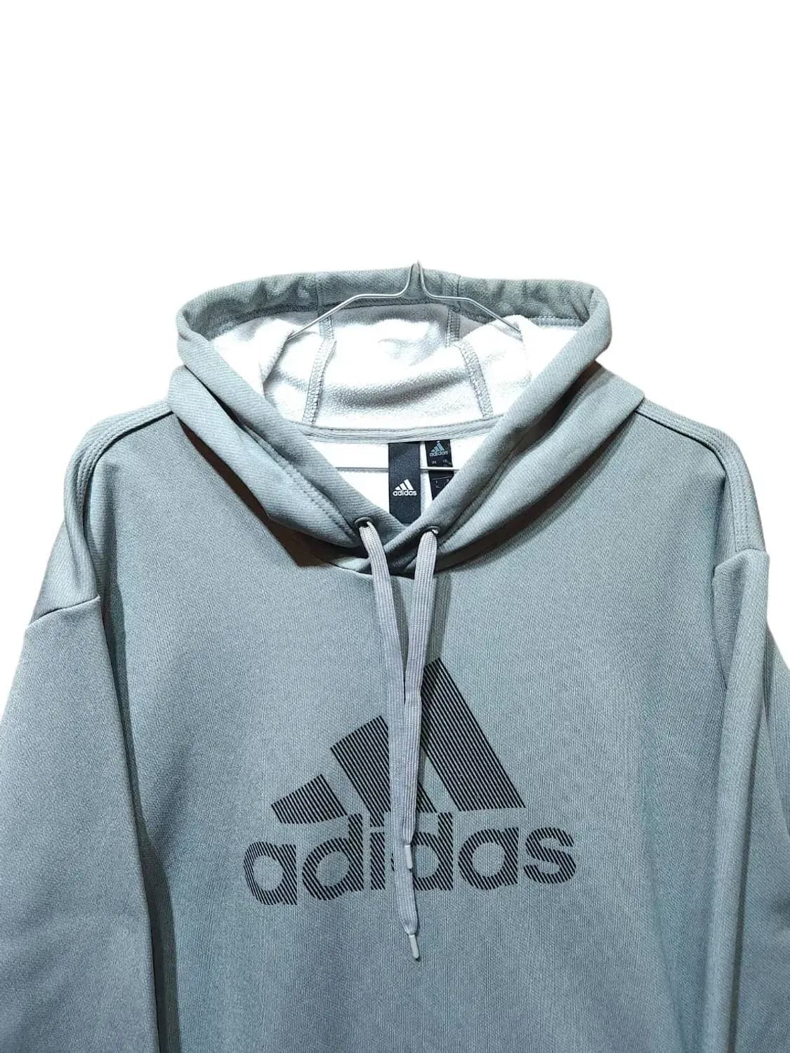 XL/ 아디다스 기모 후드티 그레이 /1216 상품이미지2