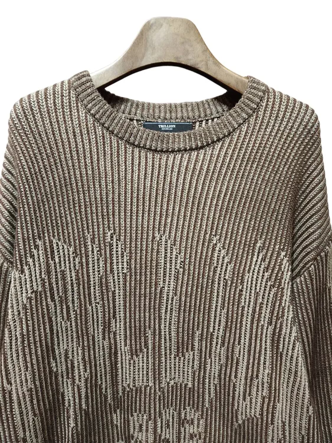 L/ 트릴리온 워셔블 투톤 크루넥 니트 /1216 상품이미지2