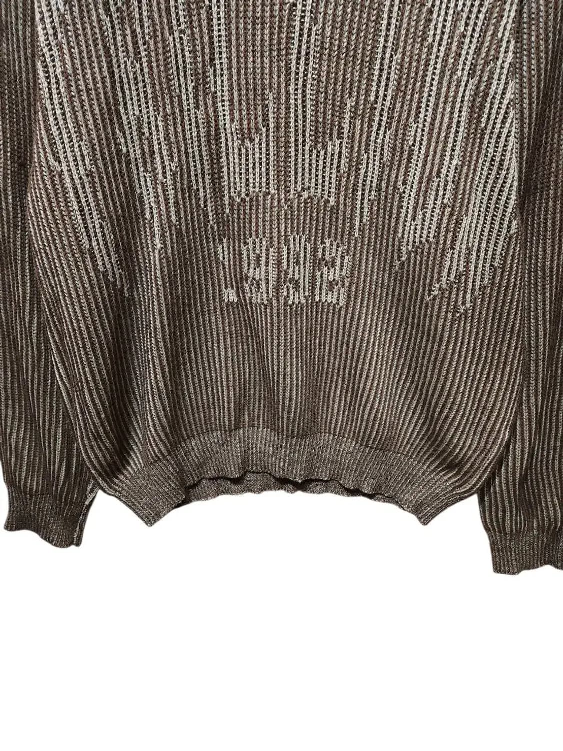 L/ 트릴리온 워셔블 투톤 크루넥 니트 /1216 상품이미지3