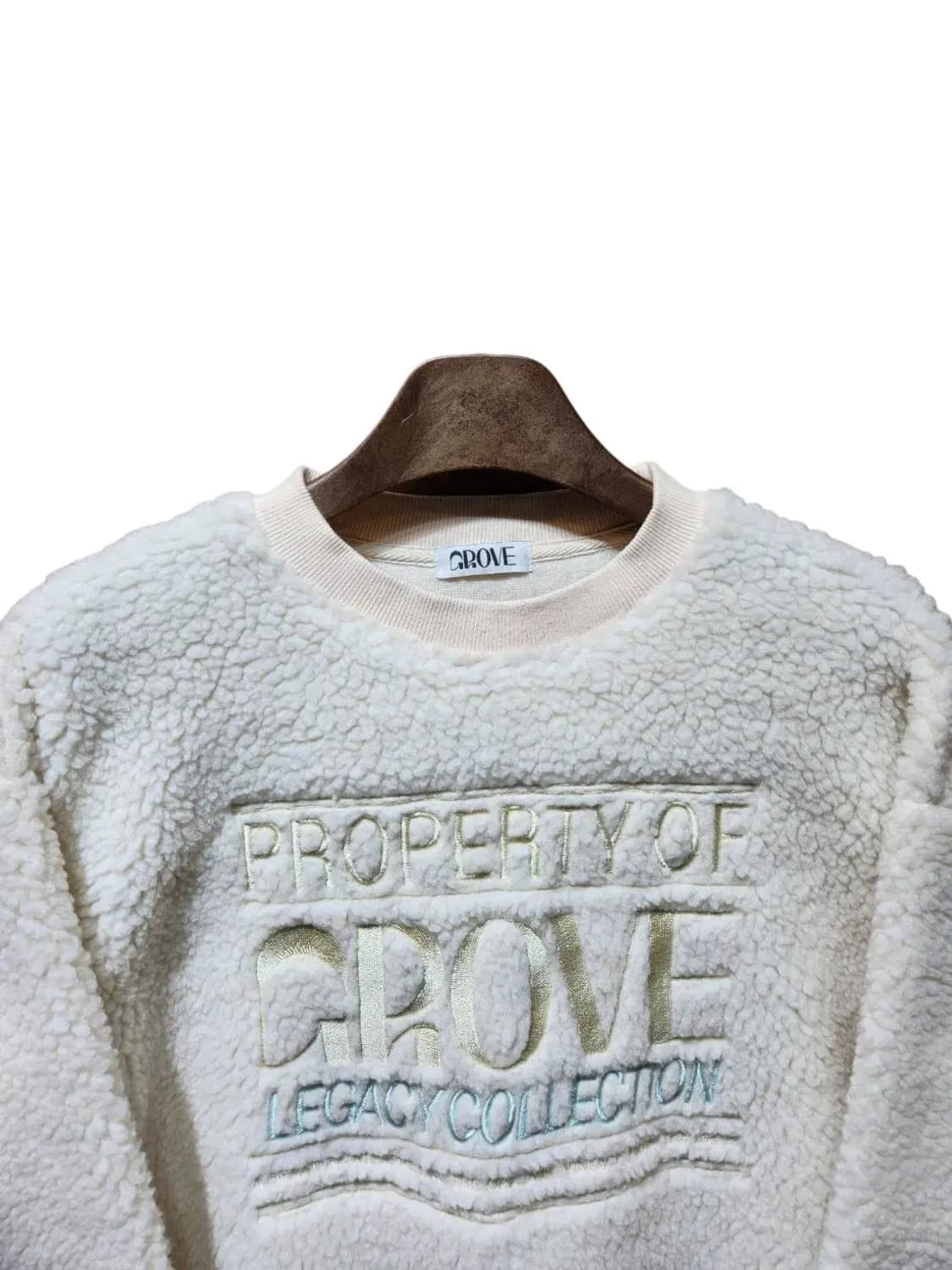 F/ GROVE 그로브 부클 스웻셔츠 아이보리 /1216 상품이미지2