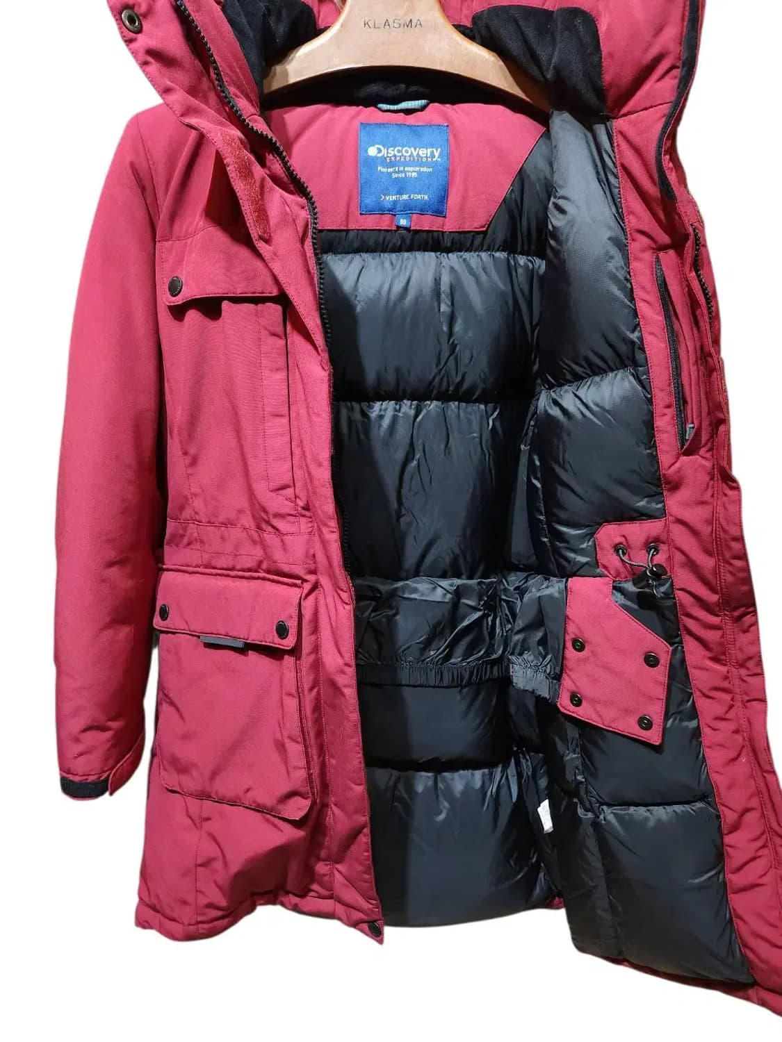 90/ 디스커버리 구스다운 너구리털 패딩 /1217 상품이미지4