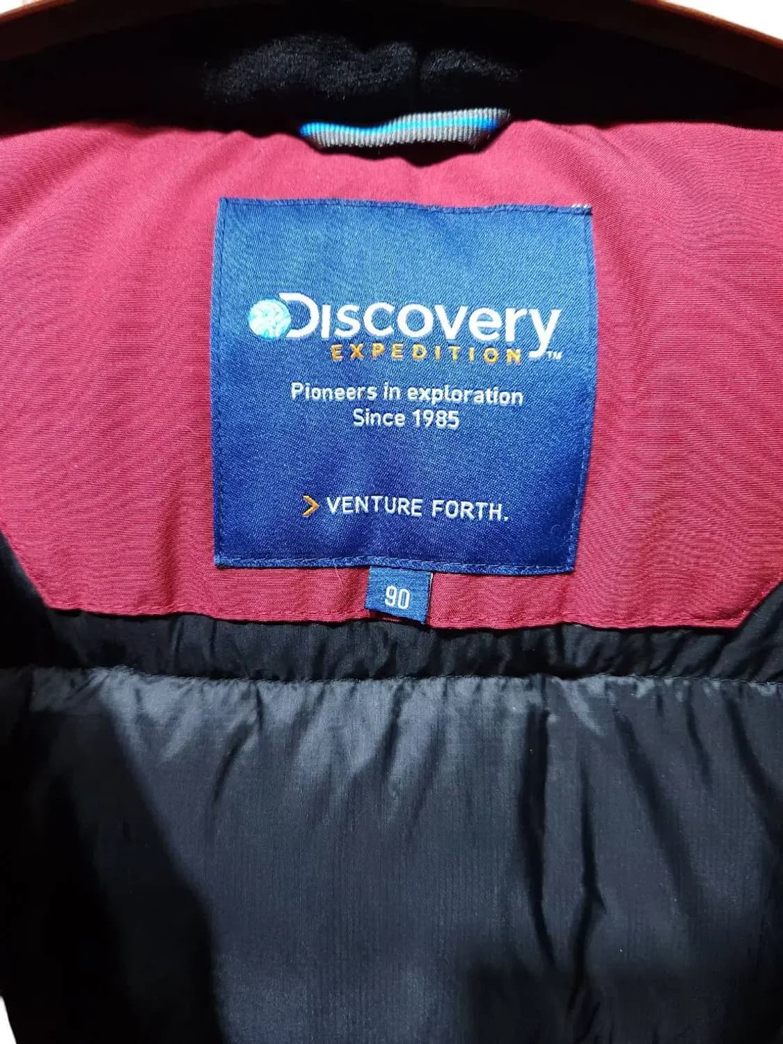 90/ 디스커버리 구스다운 너구리털 패딩 /1217 상품이미지5