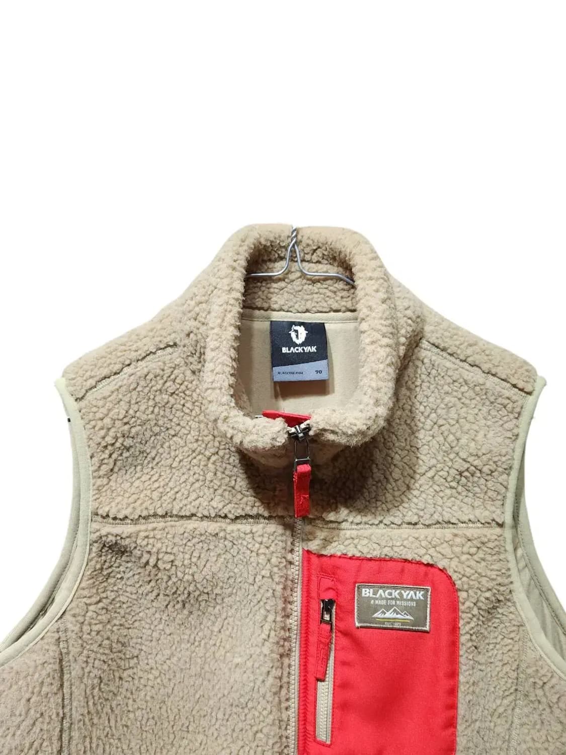 90/ 블랙야크 배색 후리스 조끼 /1222 상품이미지2