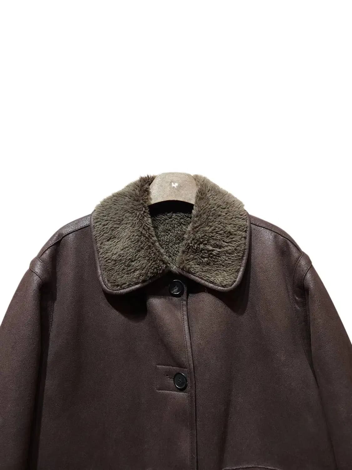 80-90-160/ 스튜디오톰보이 무스탕 자켓 브라운 /1222 상품이미지2