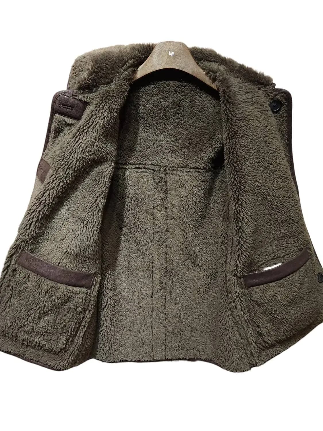 80-90-160/ 스튜디오톰보이 무스탕 자켓 브라운 /1222 상품이미지4