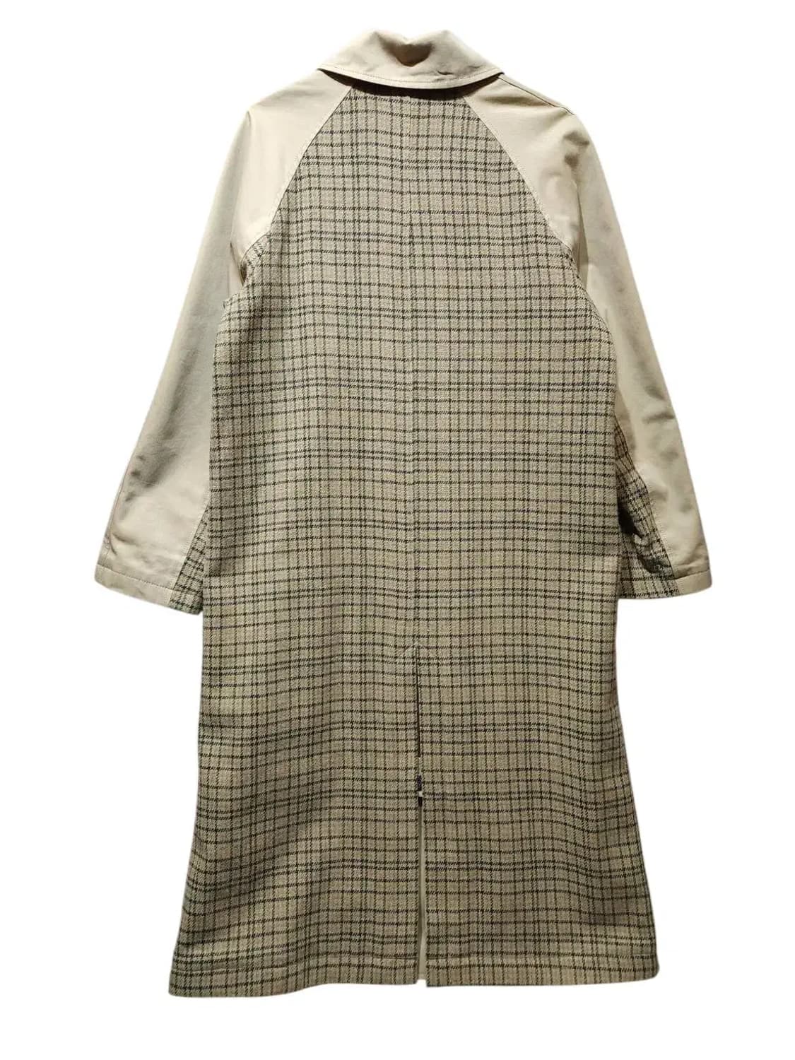 90/ 빈폴 레이디스 울 체크 리버시블 트렌치코트 베이지 /1222 상품이미지4