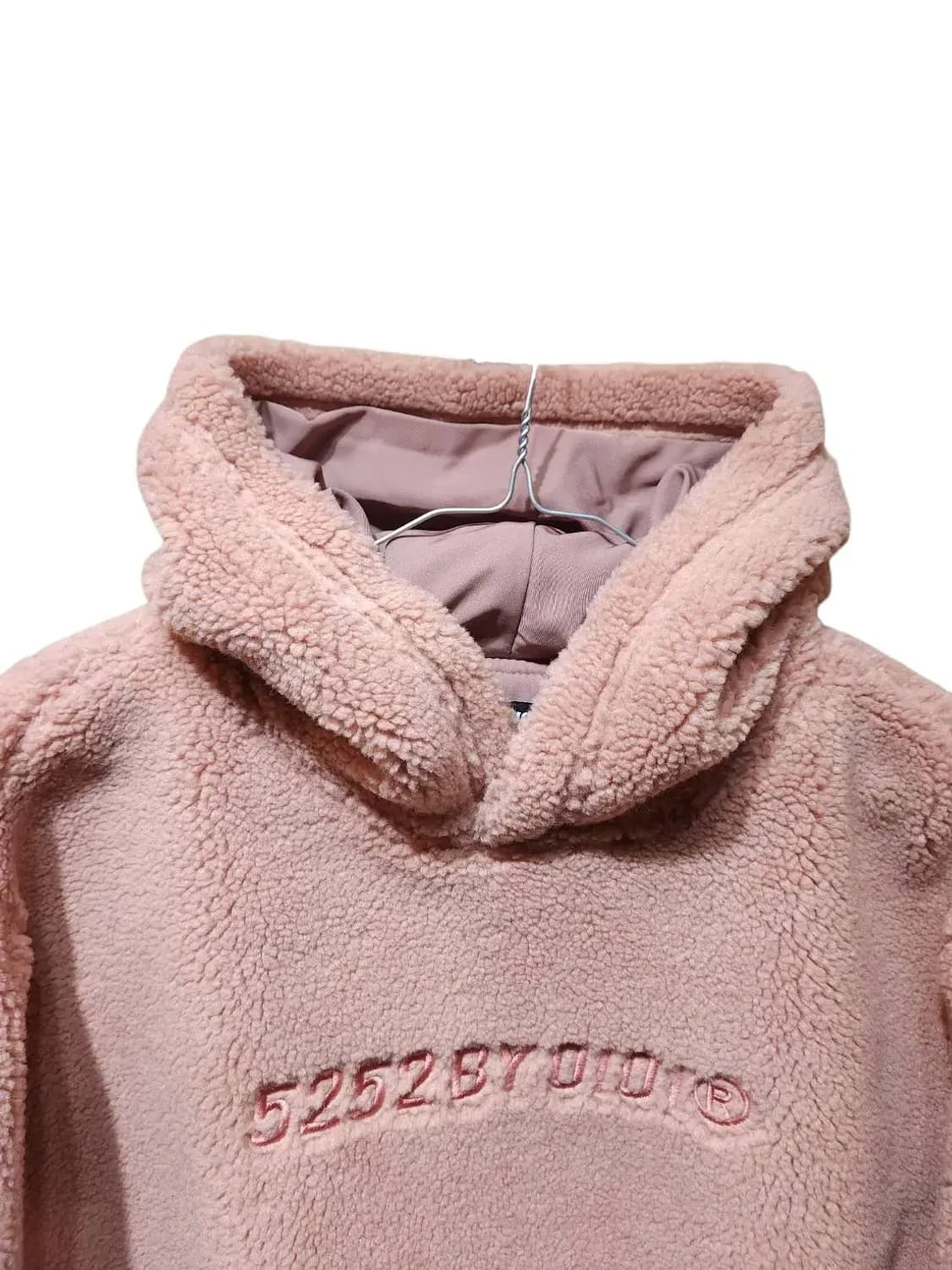 F/ 오아이오아이 페이크 퍼 크롭후드 핑크 새상품 /1222 상품이미지2