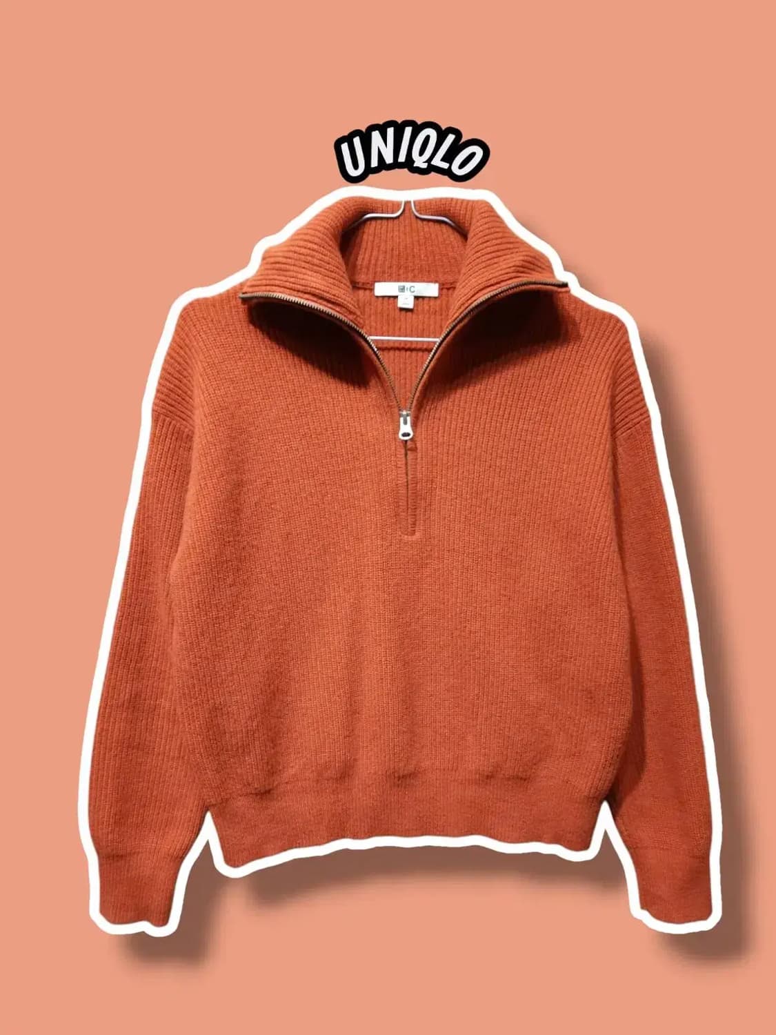 M/ 유니클로C 램스울 하프집업 니트 /1222 상품이미지1