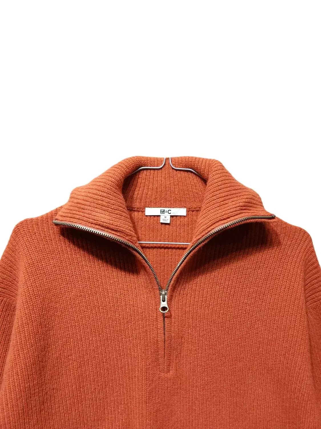 M/ 유니클로C 램스울 하프집업 니트 /1222 상품이미지2