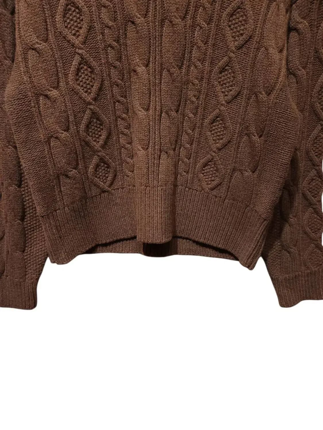 F/ 화이트페퍼 꽈배기니트 브라운 /1222 상품이미지3