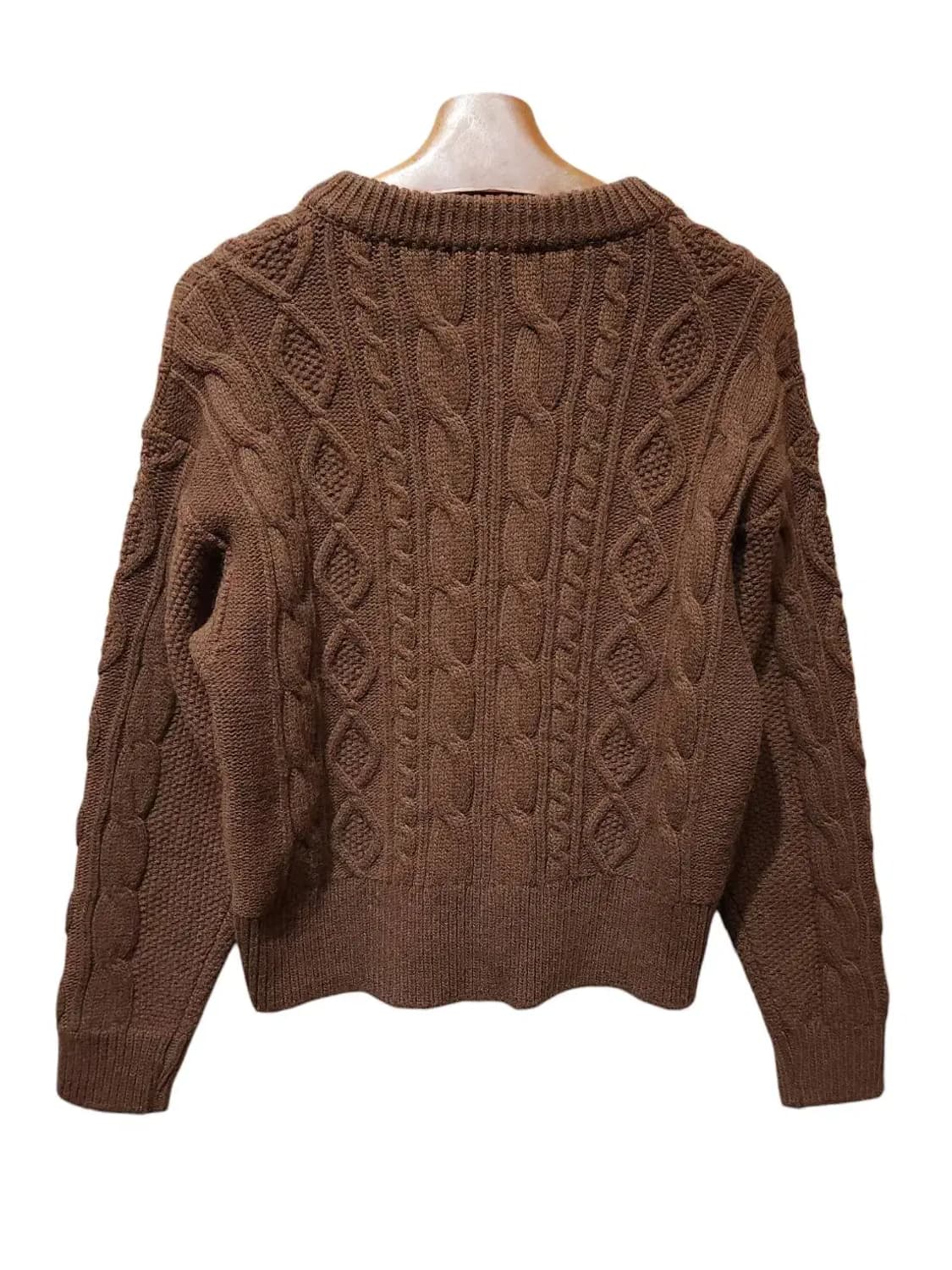 F/ 화이트페퍼 꽈배기니트 브라운 /1222 상품이미지6