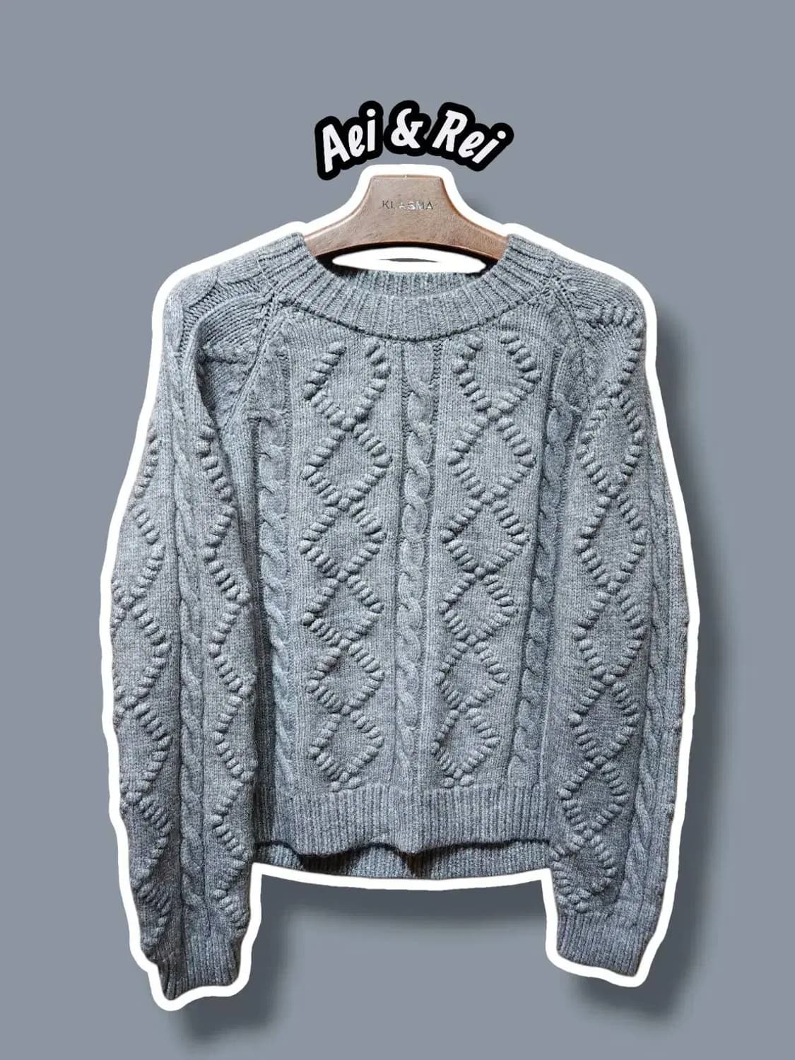 F/ Aei&Rei 에이앤레이 울 앙고라 혼방 꽈배기 니트 /1224 상품이미지1