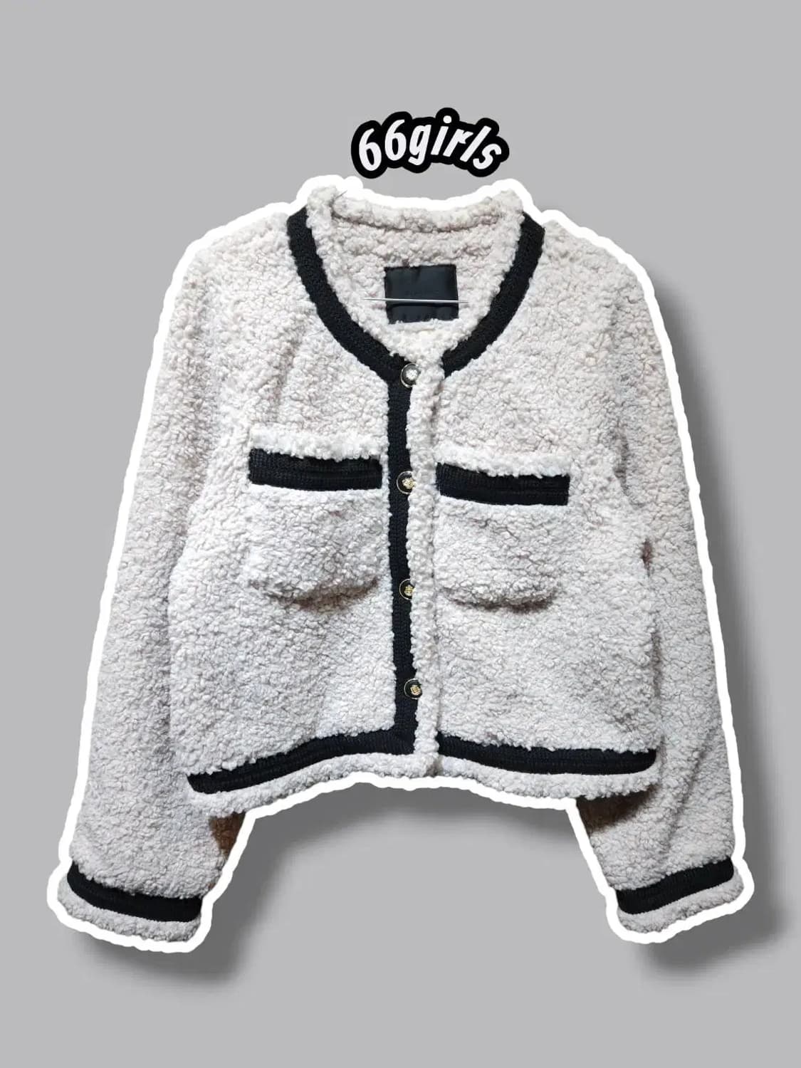 F/ 육육걸즈 뽀글이 트위드 자켓 /1224 상품이미지1