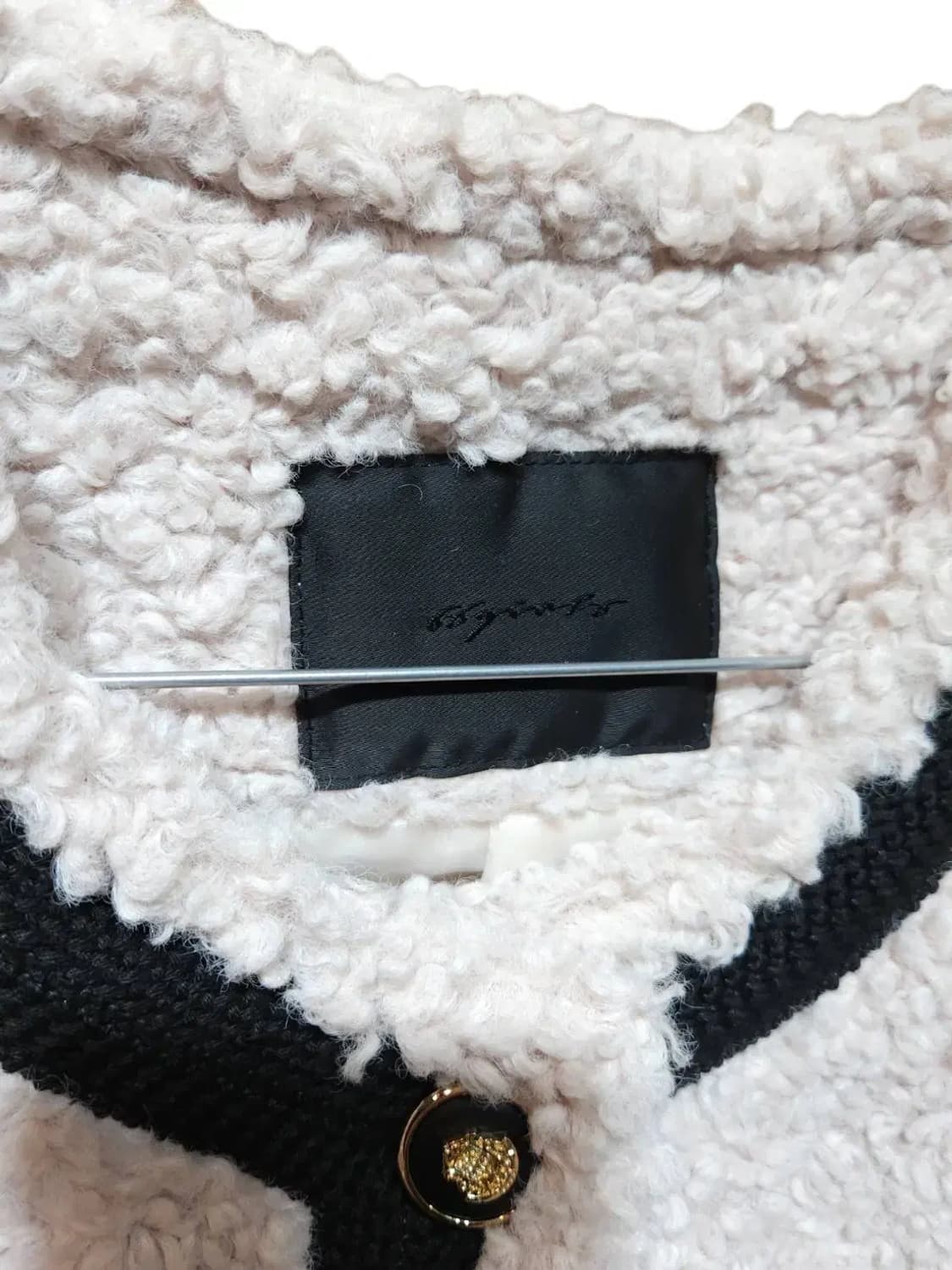 F/ 육육걸즈 뽀글이 트위드 자켓 /1224 상품이미지4