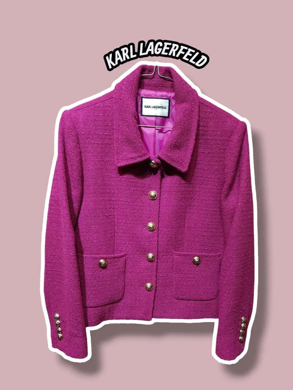 66/ 칼라거펠트 트위드 자켓 /1224 상품이미지1