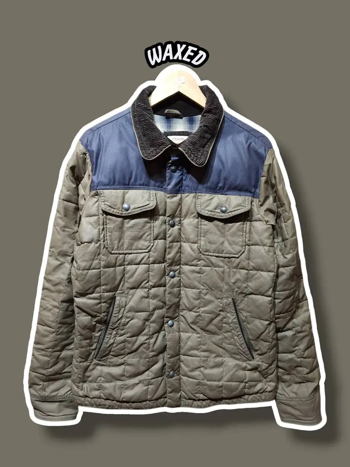 100/ WAXED 시리즈 왁스드 퀼팅 왁스 자켓 /1224 상품이미지1