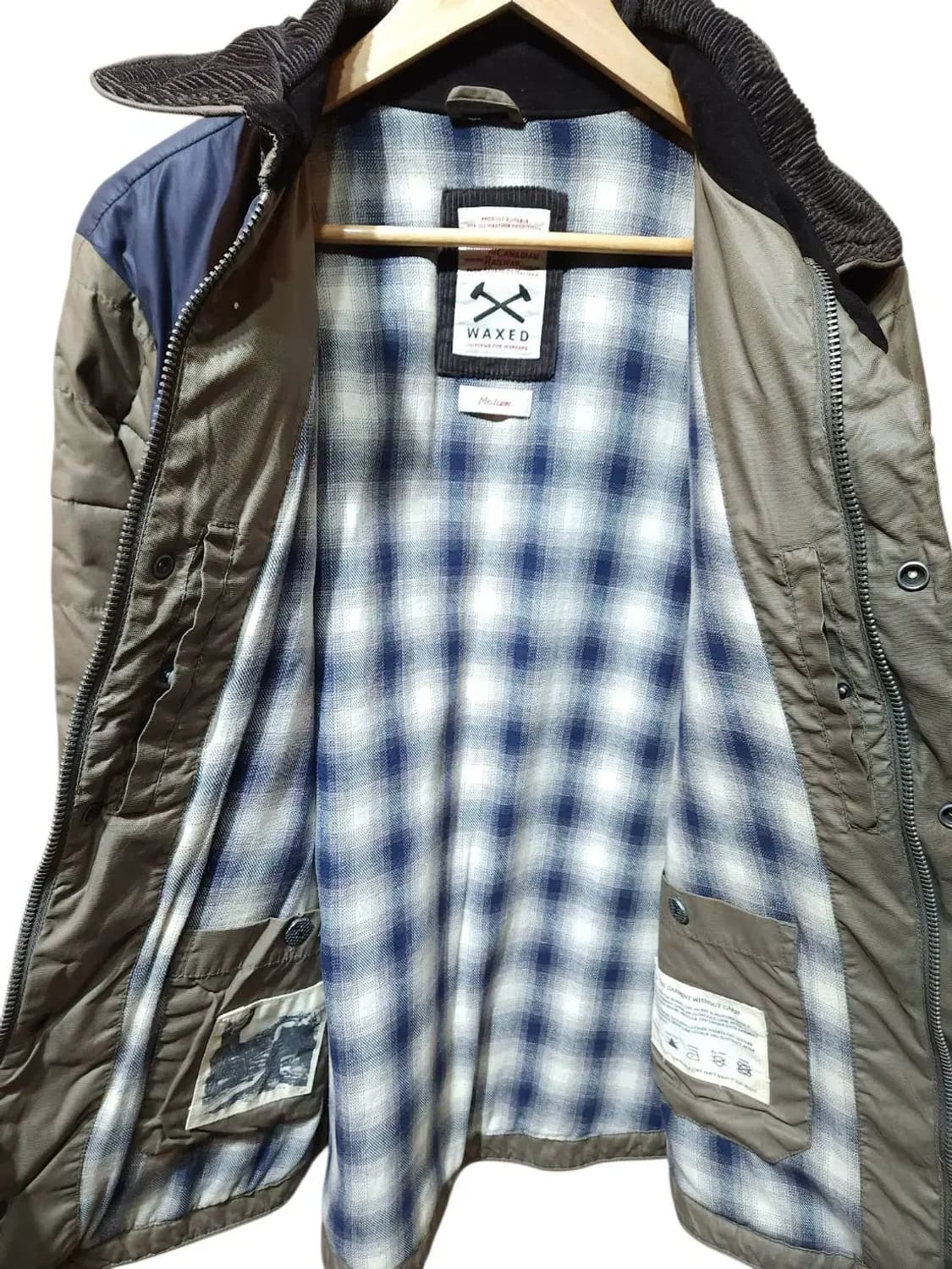 100/ WAXED 시리즈 왁스드 퀼팅 왁스 자켓 /1224 상품이미지5