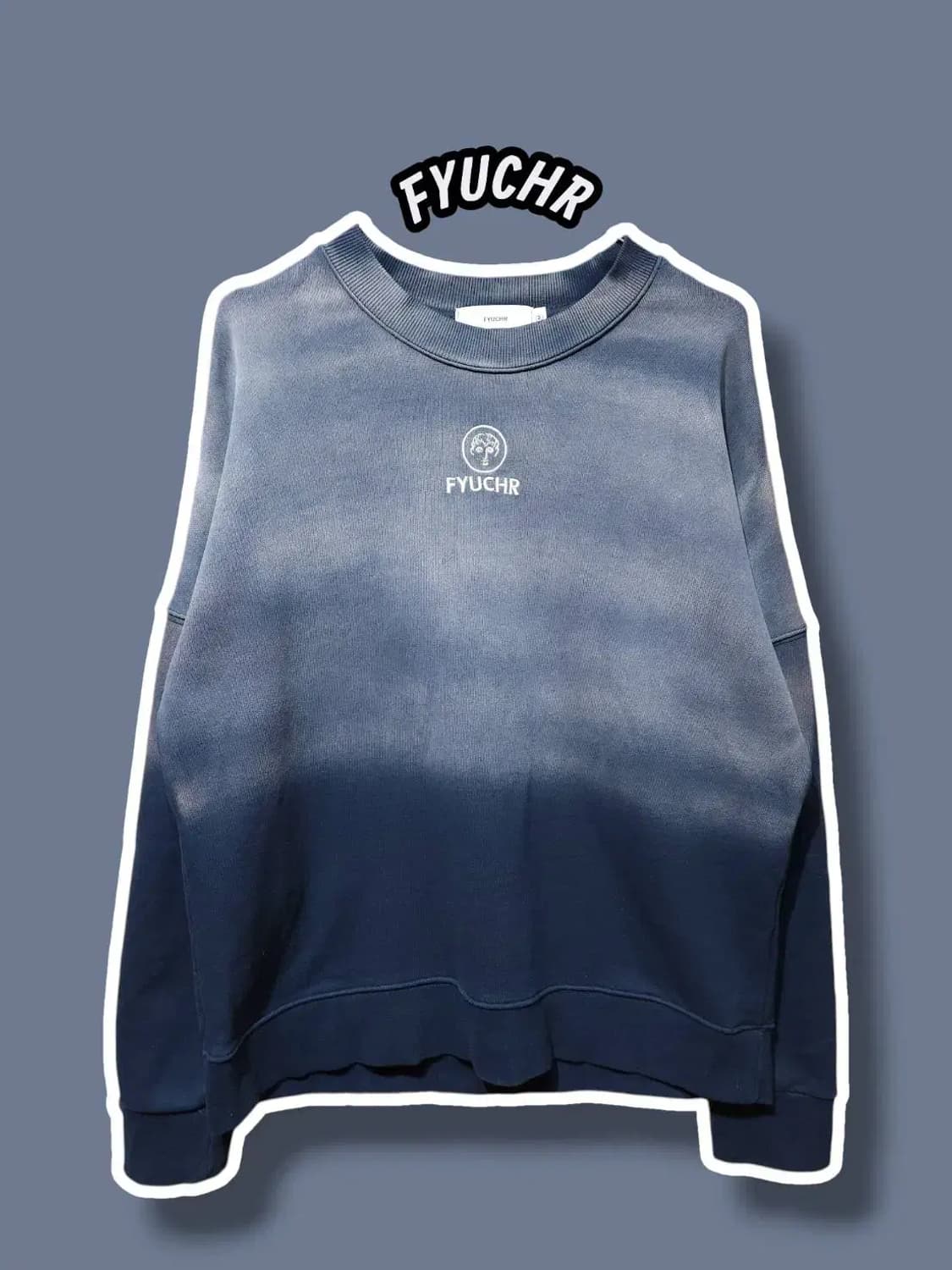 M/ FYUCHR 퓨처 컬러 그라디언트 크루넥 셔츠 /1226 상품이미지1