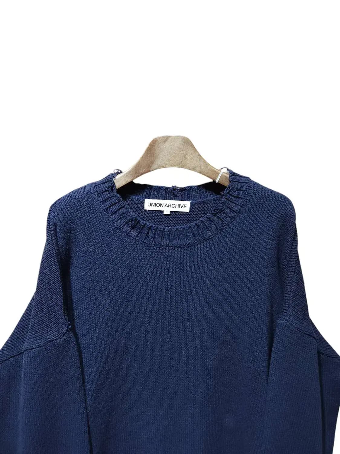 S/ 유니온아카이브 그런지 니트 네이비 /1226 상품이미지2