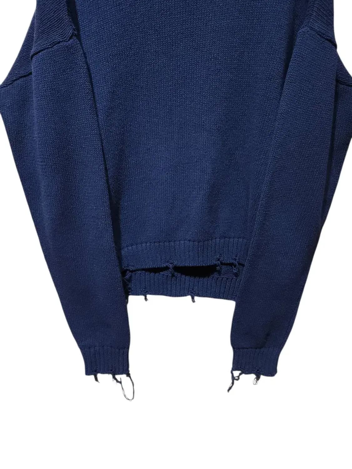 S/ 유니온아카이브 그런지 니트 네이비 /1226 상품이미지3