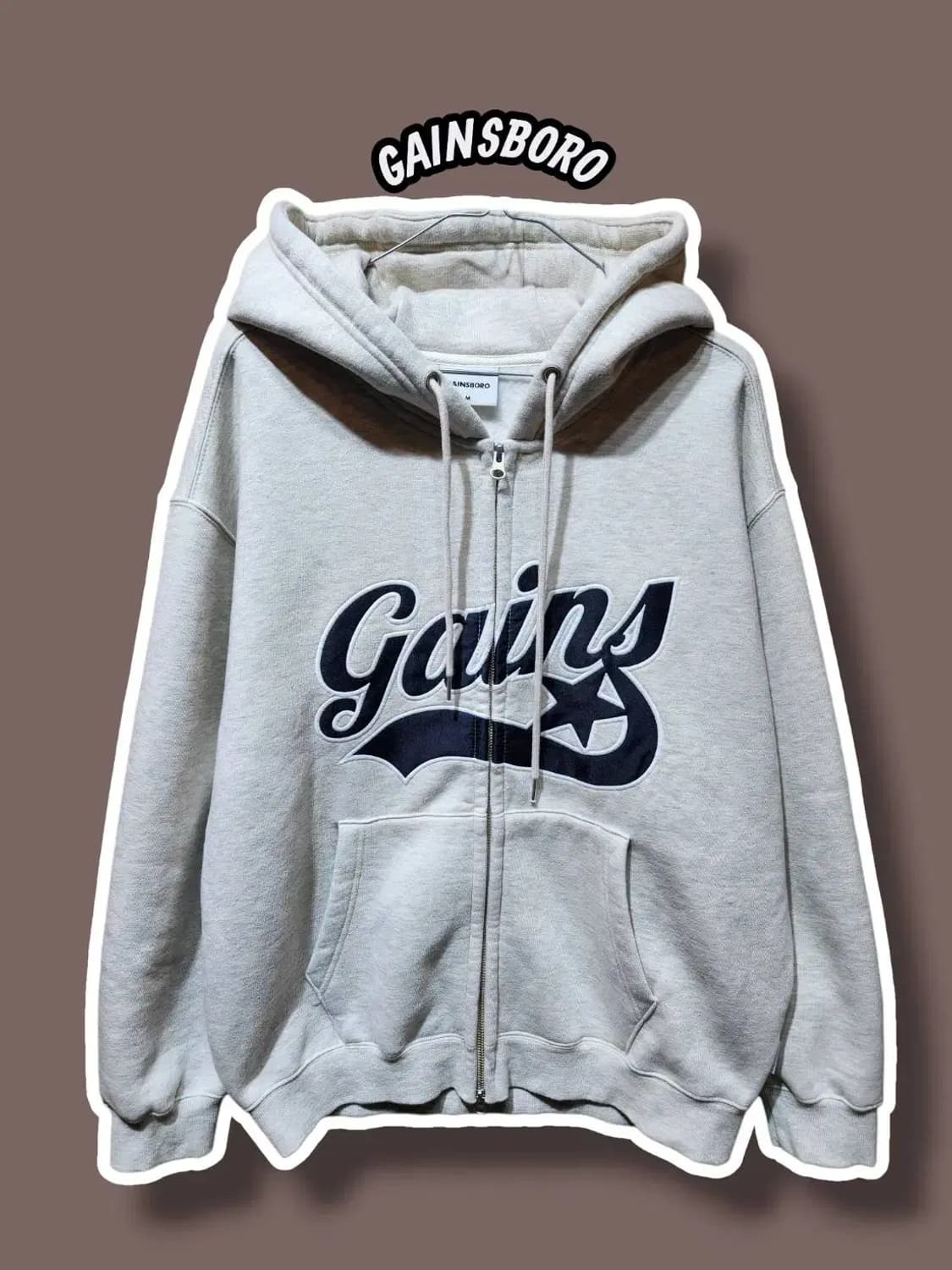 M/ GAINSBORO 게인스보로 스타로고 기모 후드집업 /1226 상품이미지1