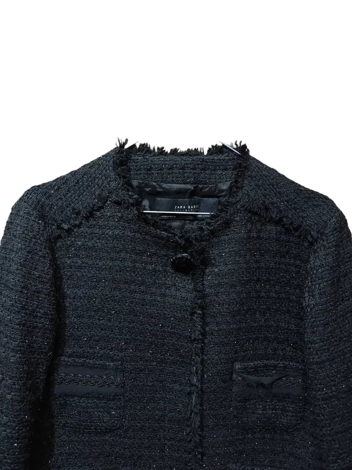 M/ 자라 트위드 자켓 블랙 /1226 상품이미지2