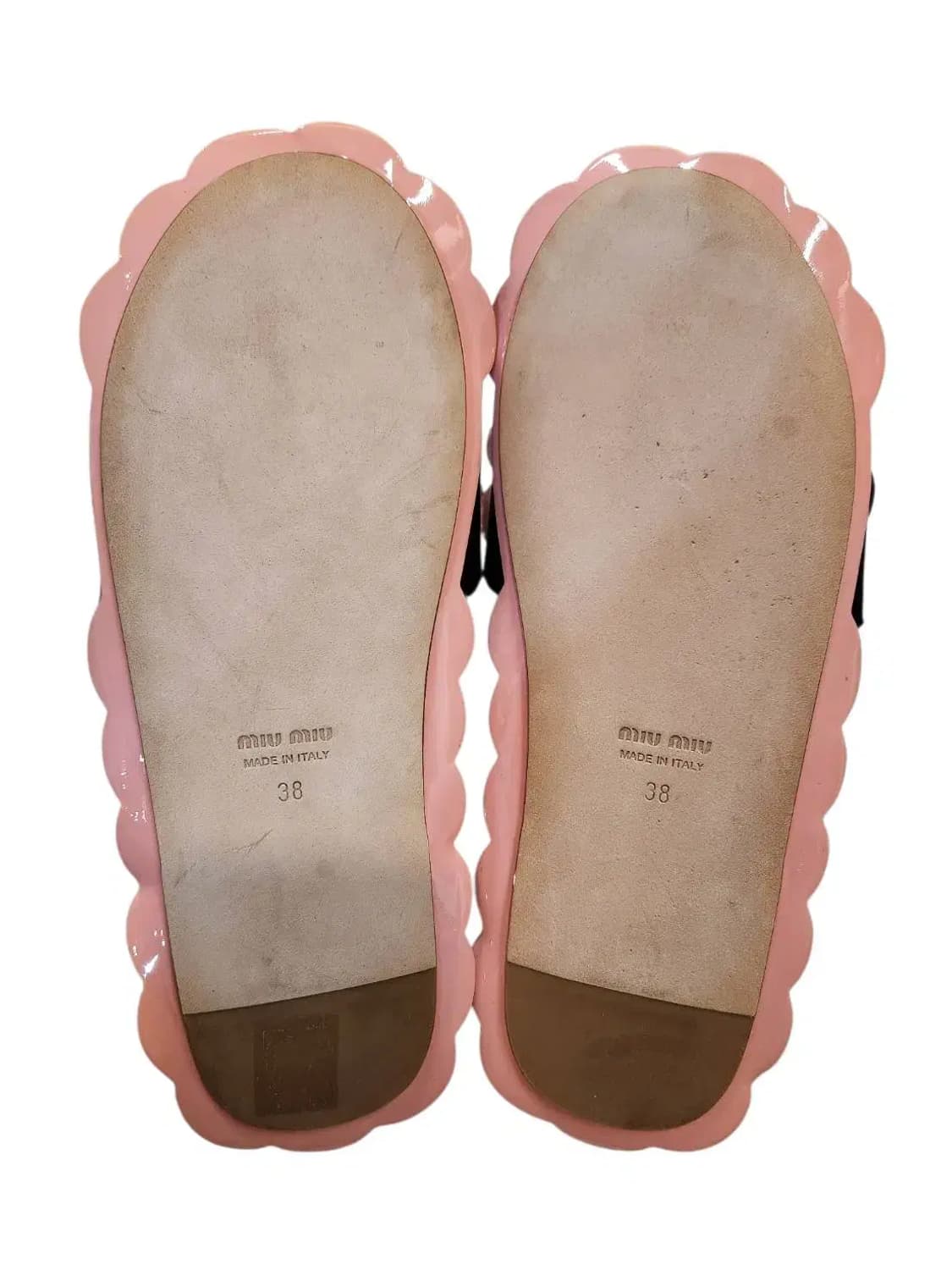 38/ MIUMIU 미우미우 플라워 슬라이스 에나멜 슬리퍼 /1230 상품이미지8