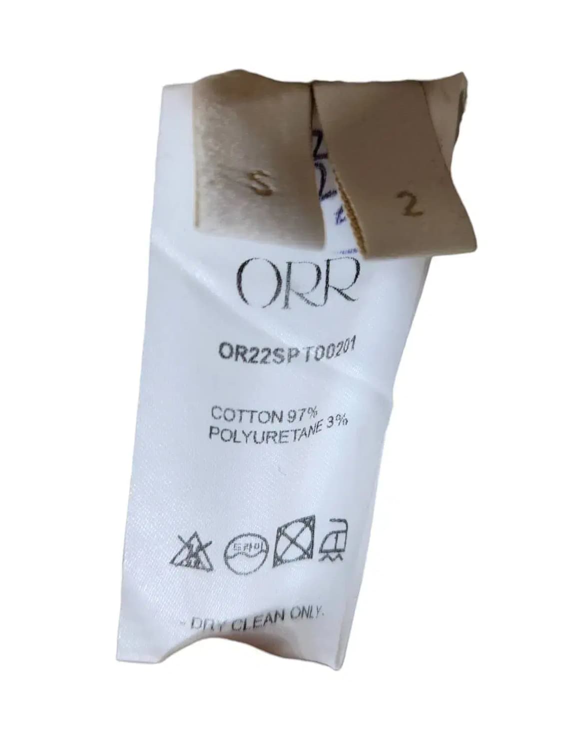 S/ ORR 오르 코튼 슬랙스 화이트 /108 상품이미지5