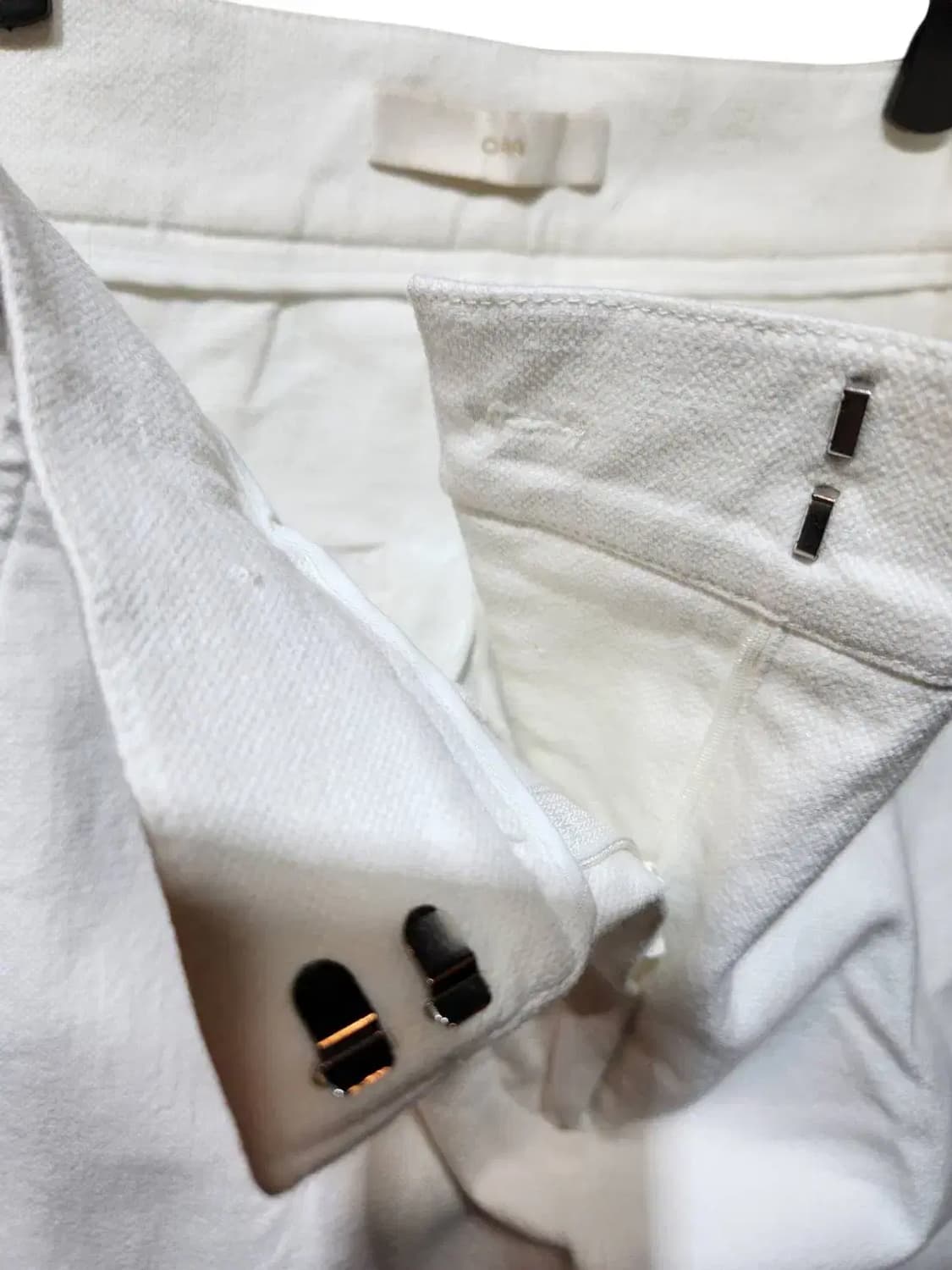 S/ ORR 오르 코튼 슬랙스 화이트 2 /108 상품이미지5