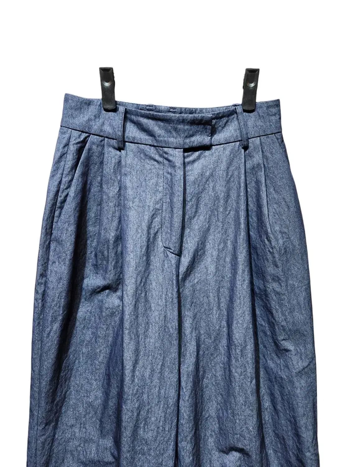 XS/ ORR 오르 투턱 와이드 팬츠 블루 /108 상품이미지2