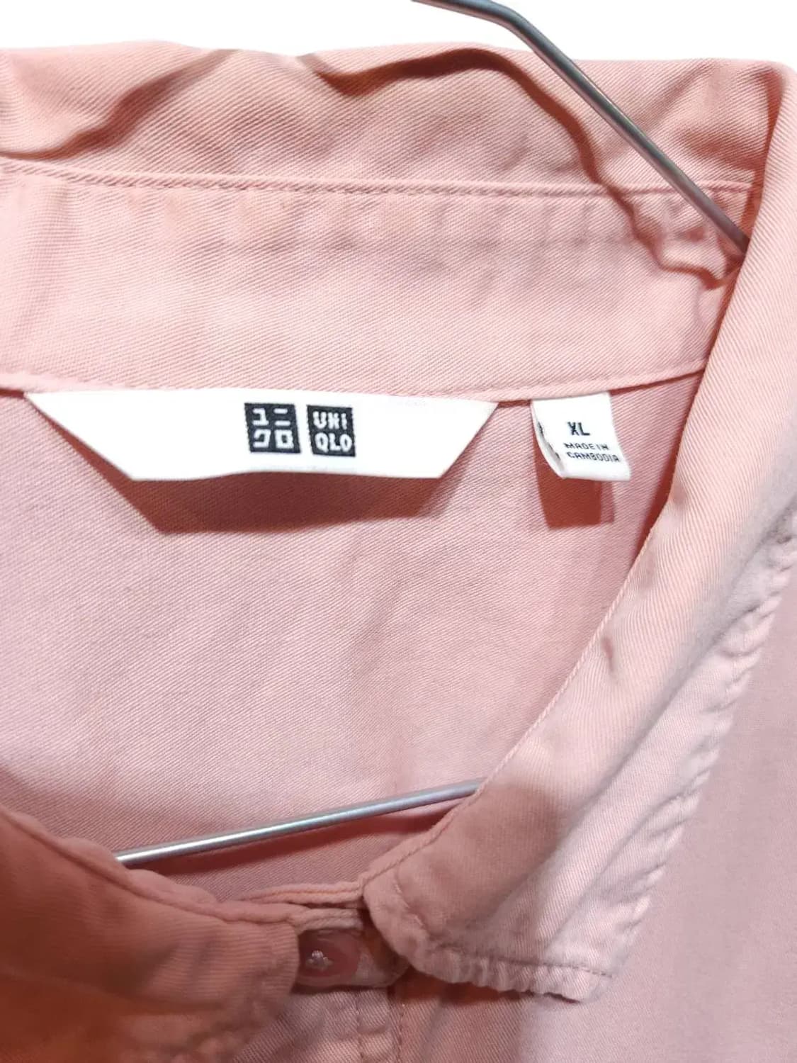 XL/ 유니클로 솔리드 면 셔츠 /0112 상품이미지4