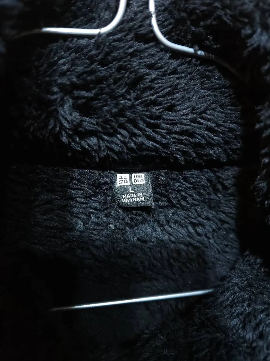 L/ 유니클로 후리스 블랙 /0112 상품이미지4