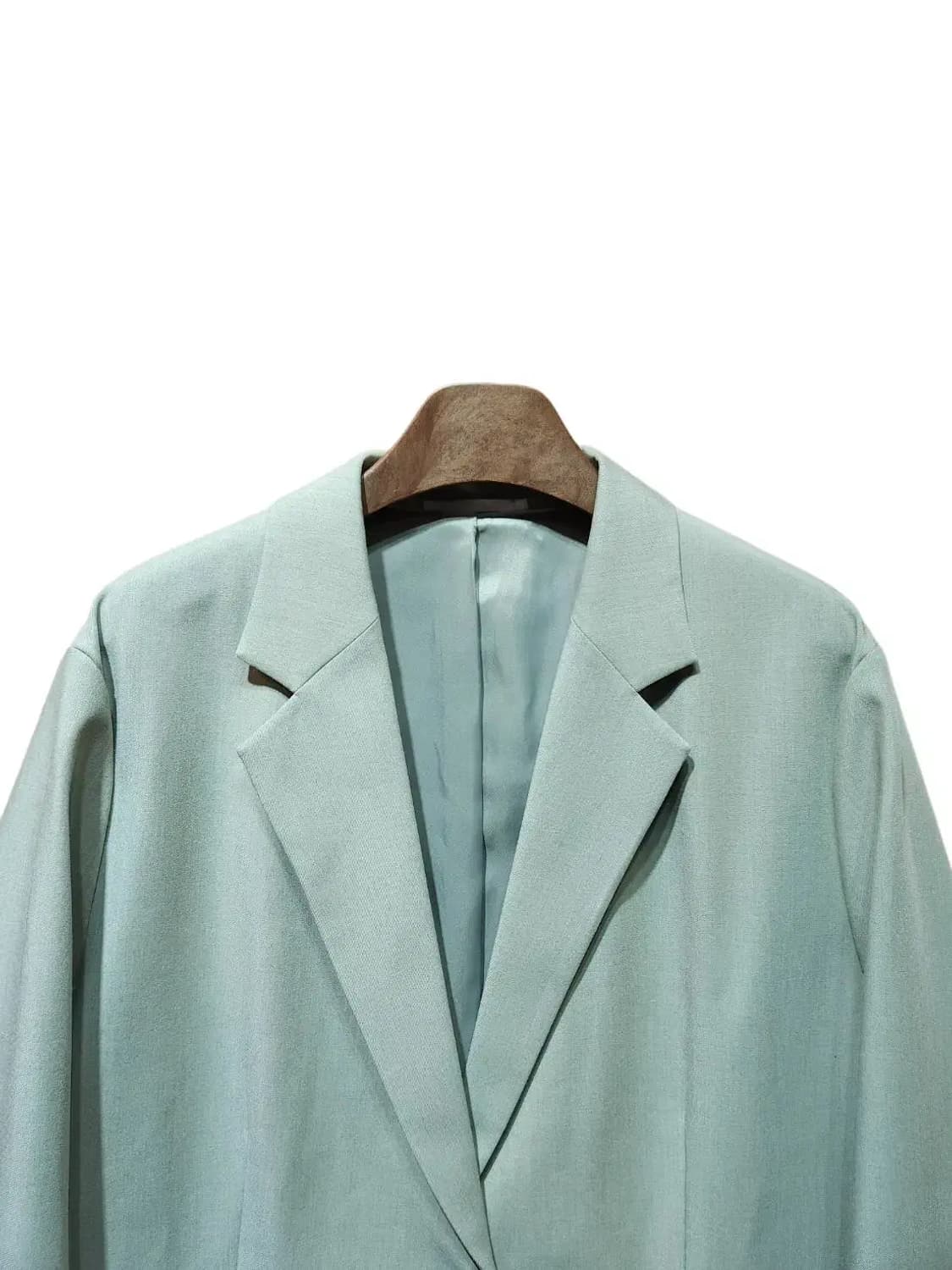 3XL/ 유니클로 릴랙스 테일러드 자켓 그린 새상품 /0112 상품이미지2