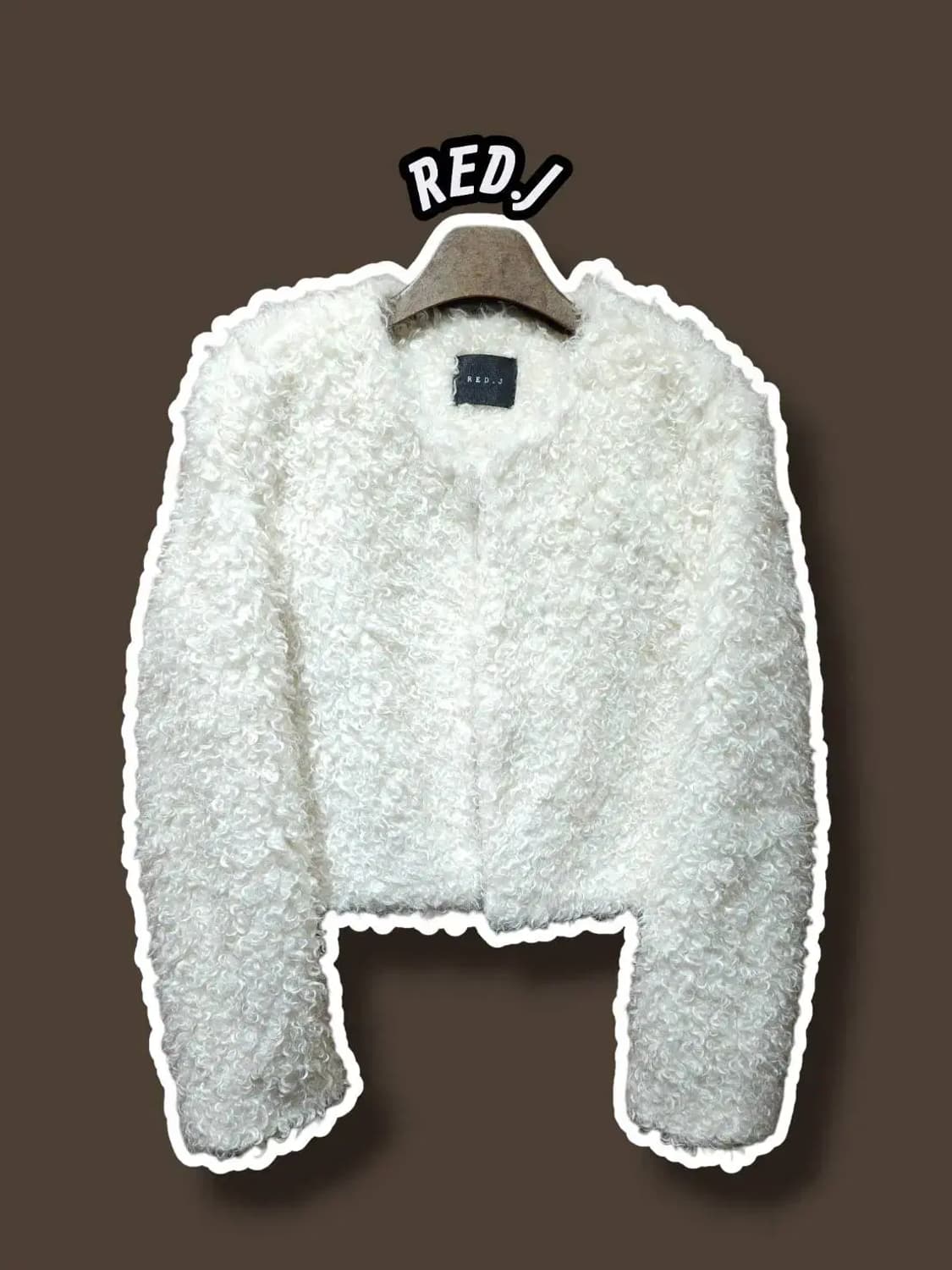 F/ REDJ 레드제이 뽀글이 숏 자켓 /0113 상품이미지1